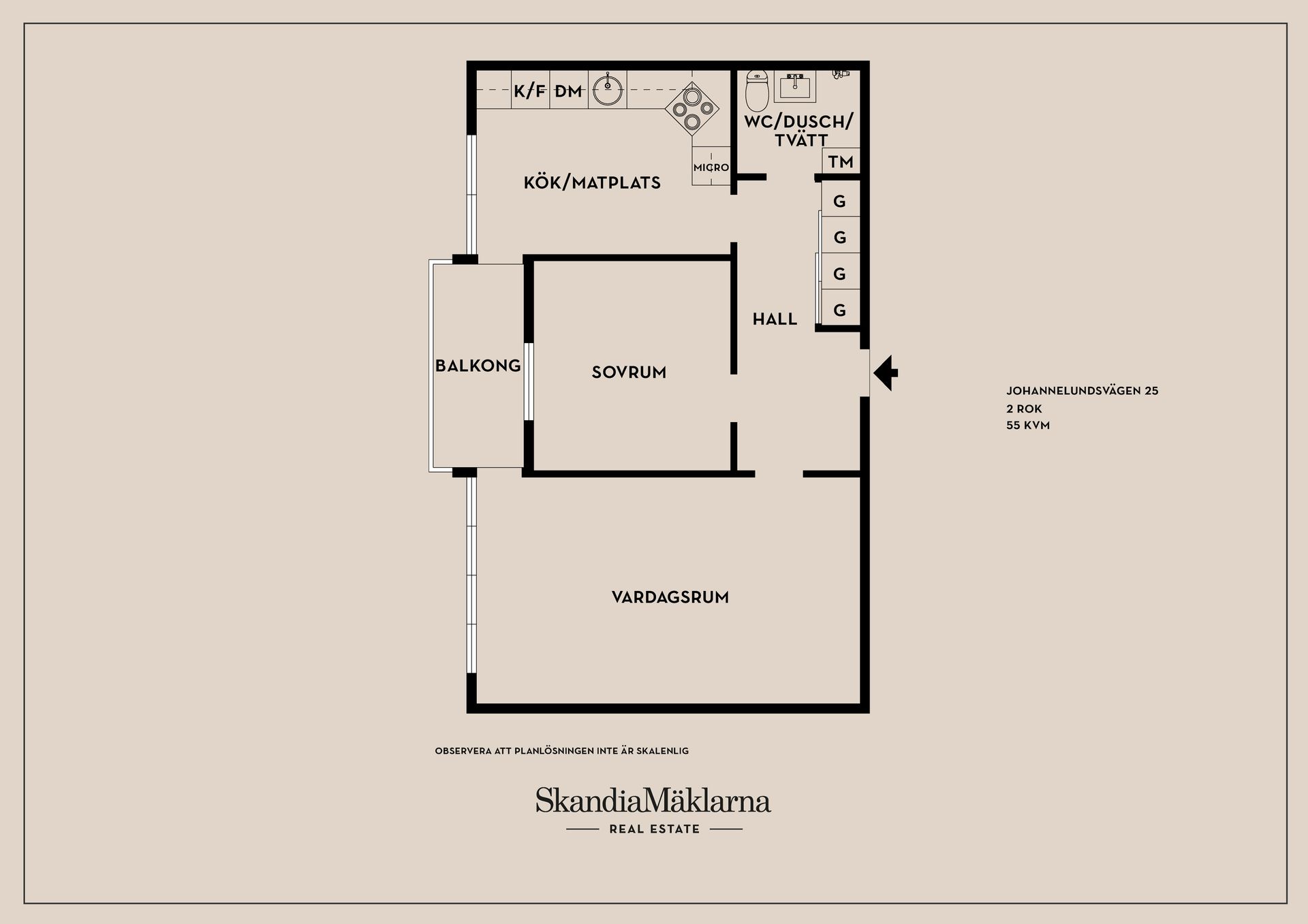 Bostadsrätt, Johannelundsvägen 25, Johannelund, Linköping