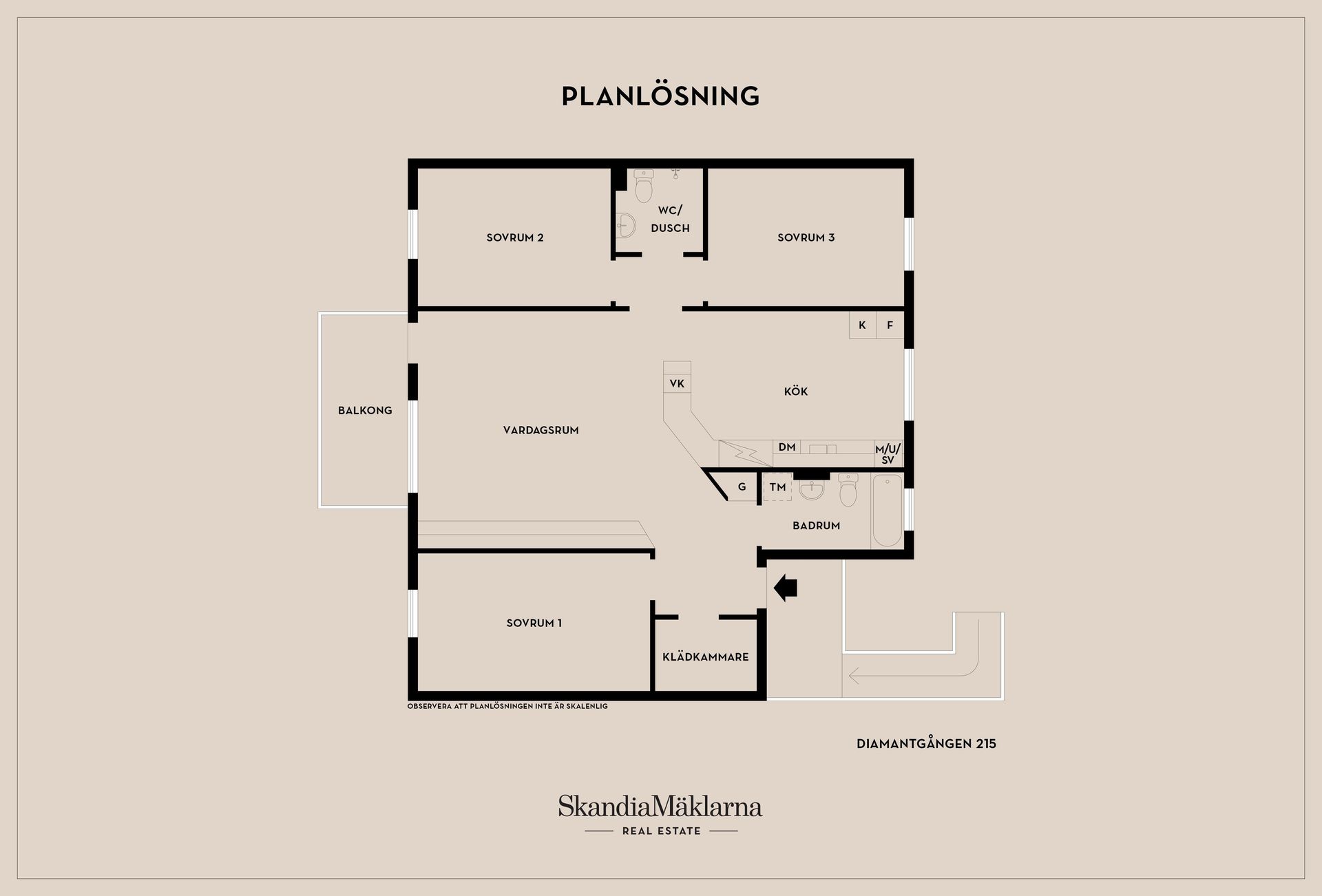 Bostadsrätt, Diamantgången 215, Öringe, Tyresö