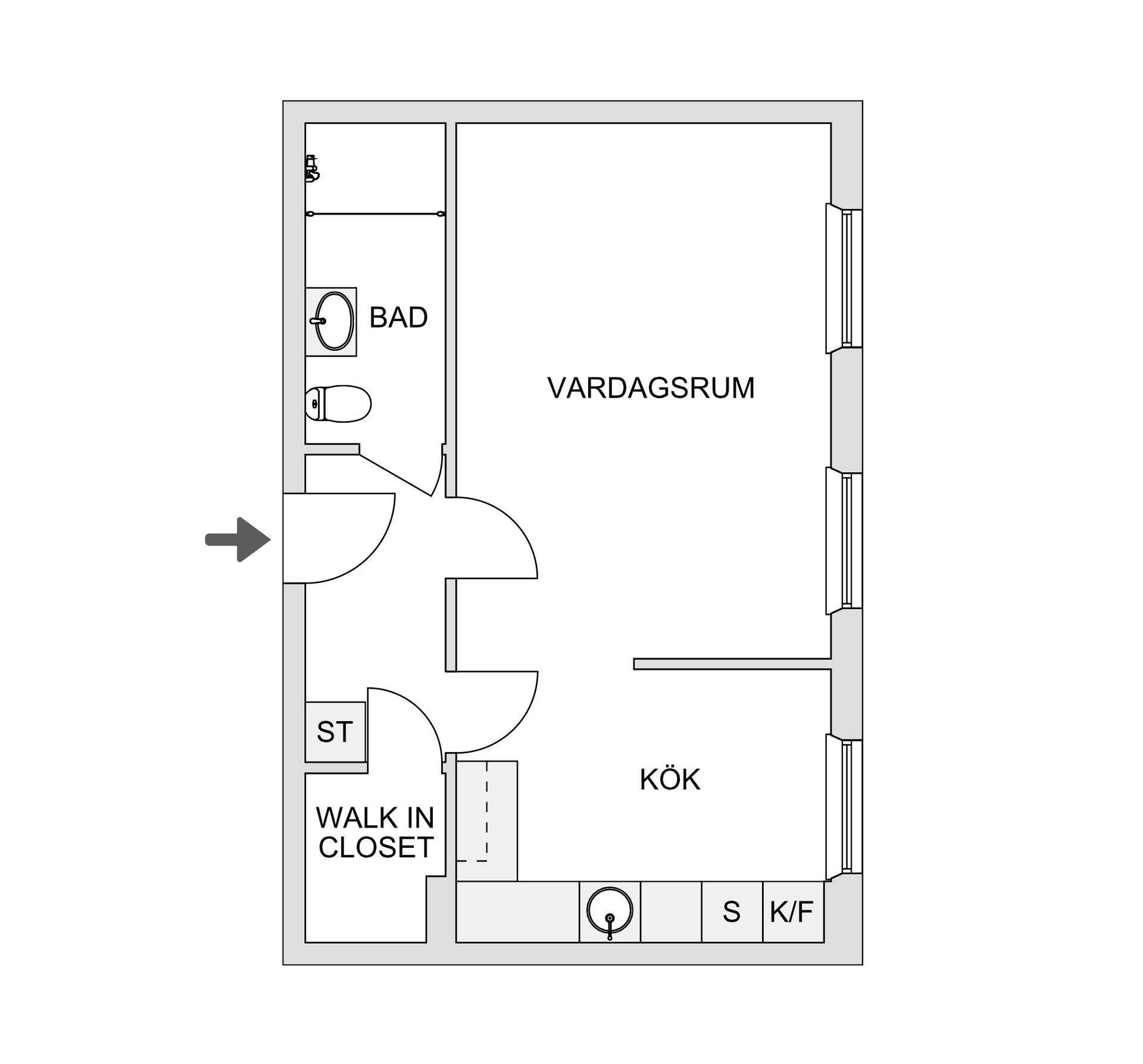Bostadsrätt, Vapelvägen 15D, Kubikenborg, Sundsvall