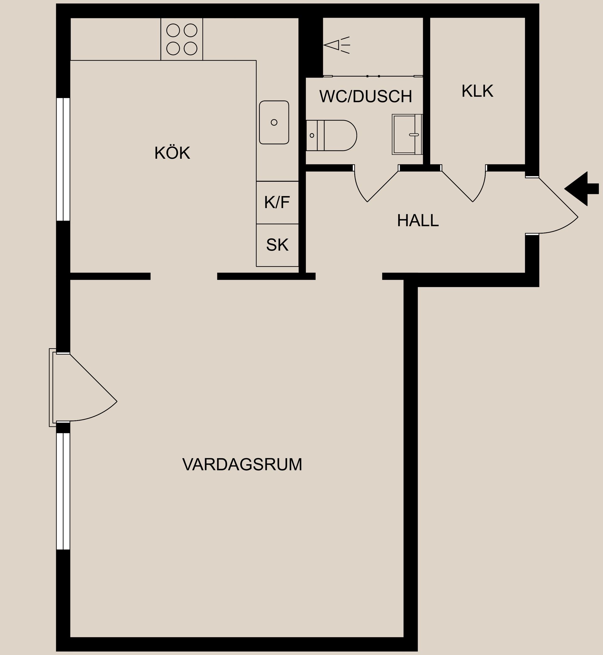 Bostadsrätt, Blockstensgatan 29, Vilbergen, Norrköping