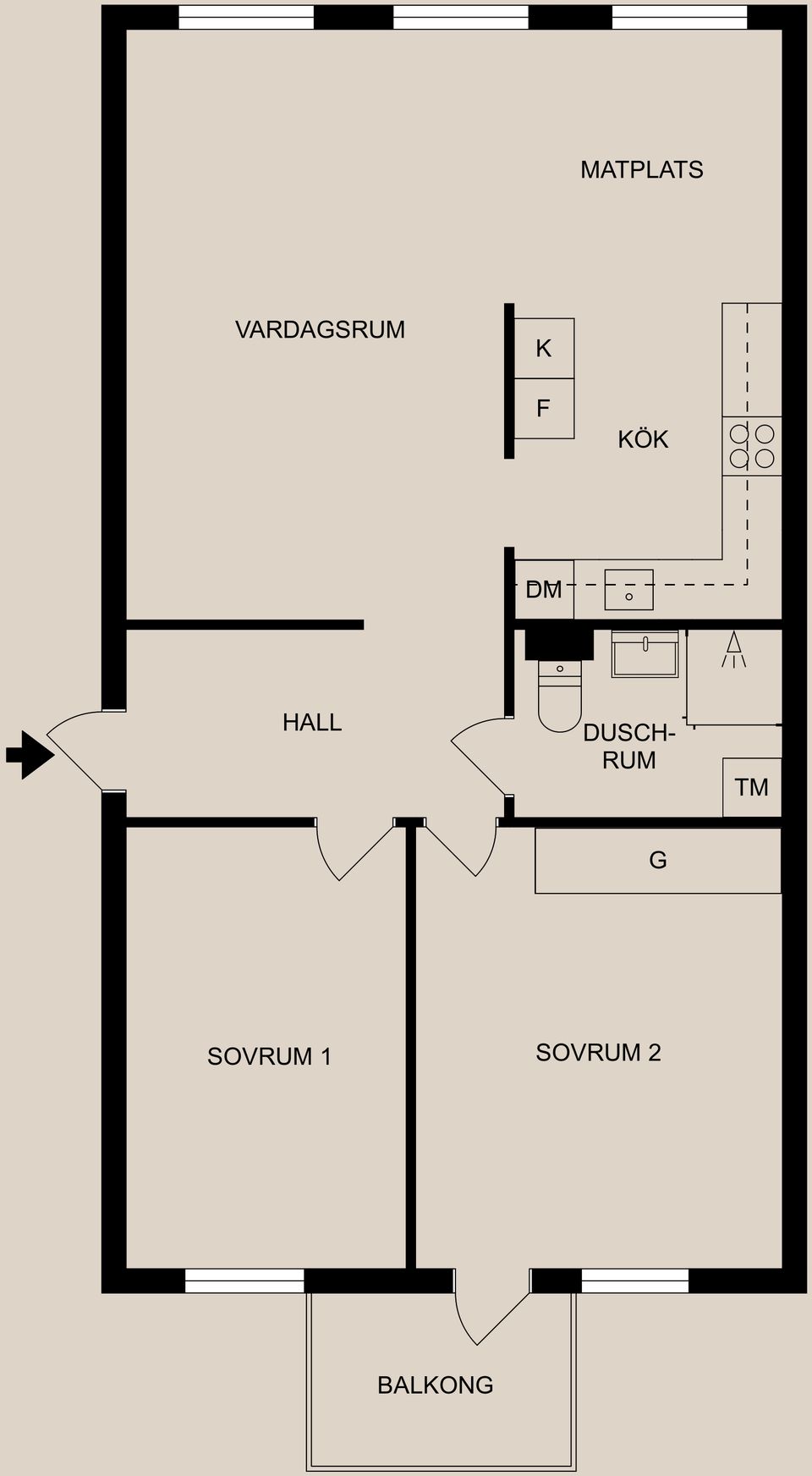 Bostadsrätt, Gröna vägen 31D, Östermalm, Finspång
