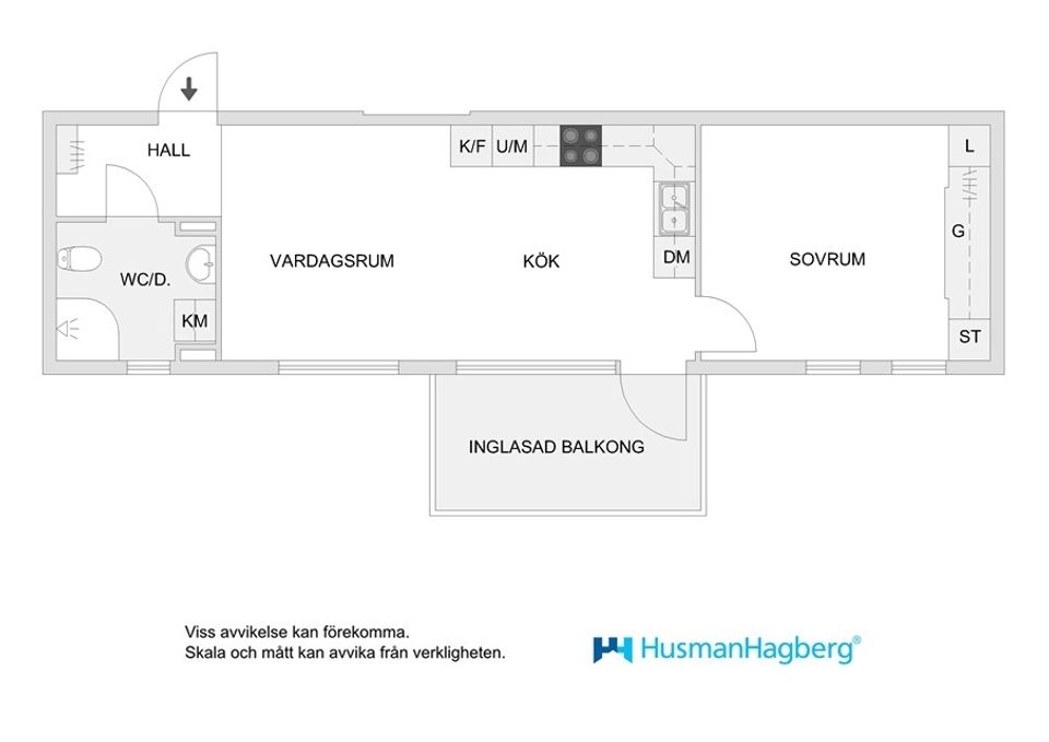Bostadsrätt, Kvarnvägen 3C, Väst På Stan, Umeå