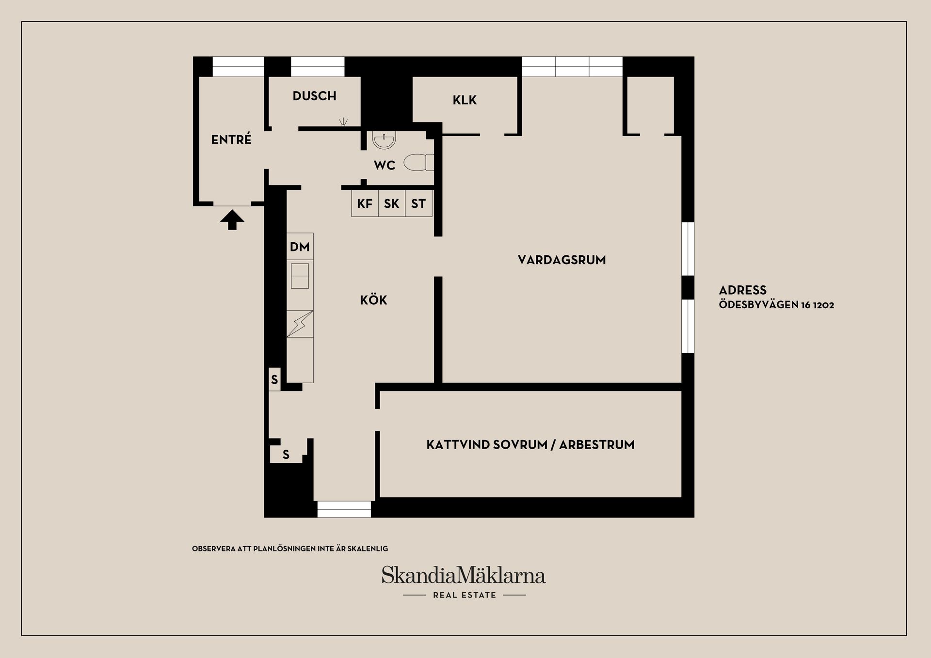 Bostadsrätt, Ödesbyvägen  16 - 1202, Centralt - Vagnhärad, Trosa