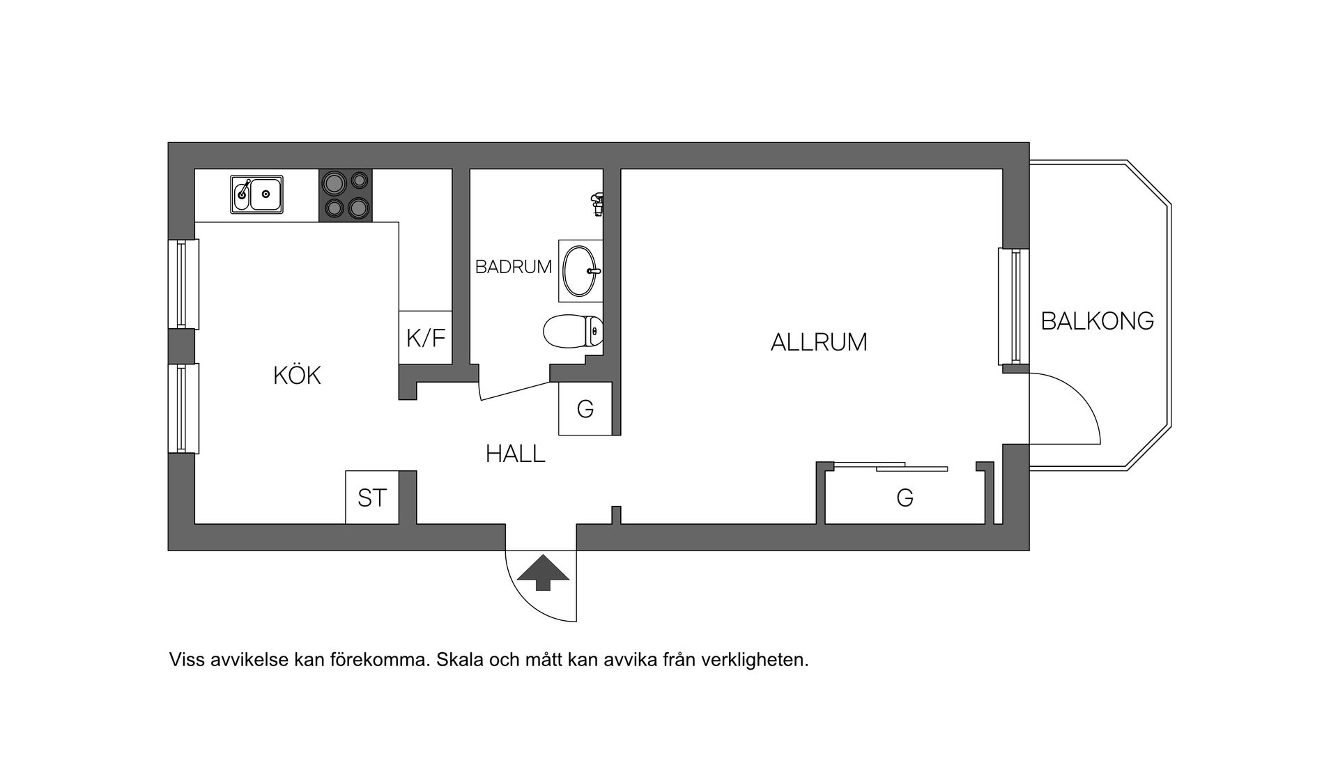 Bostadsrätt, Bomansgatan 28 C, Kristiansborg, Västerås