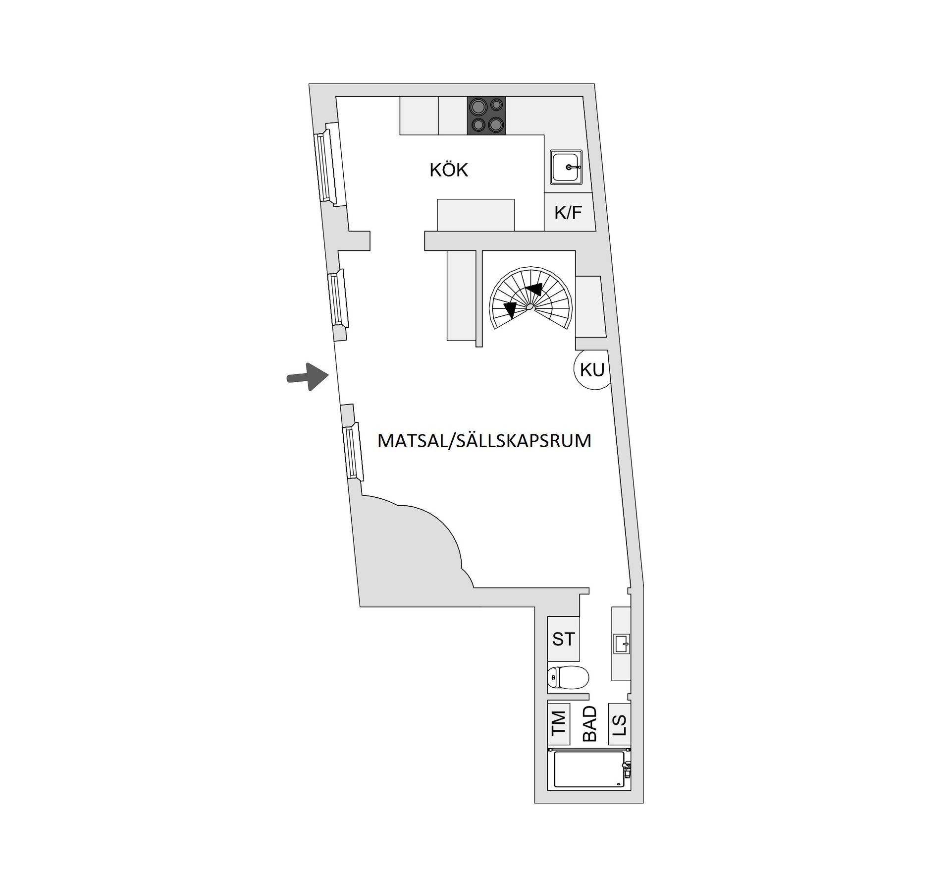 Bostadsrätt, Riddargatan 36B, Nedre Östermalm, Stockholm