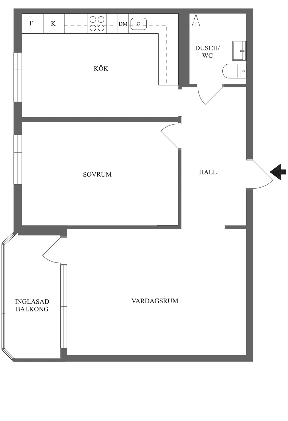 Bostadsrätt, Klingagatan 2, Skarphagen, Norrköping