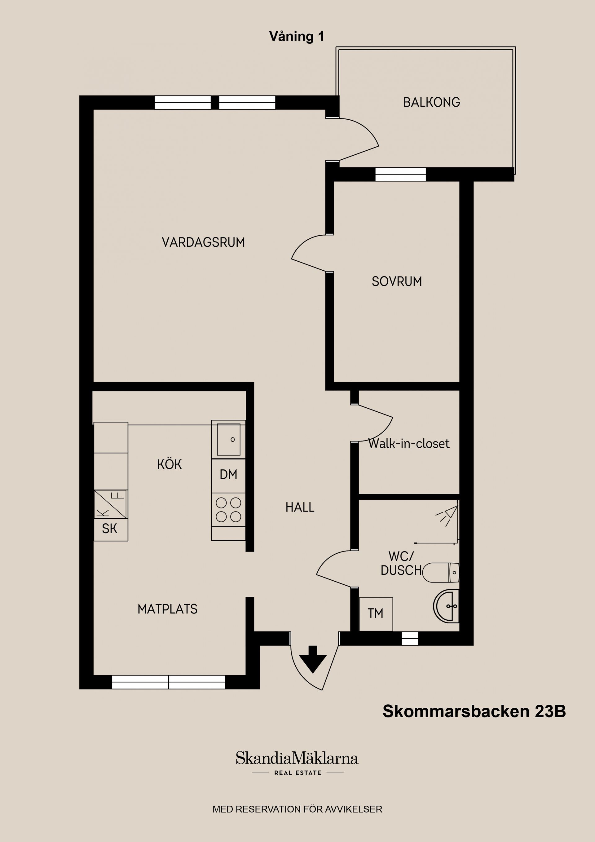 Bostadsrätt, Skommarsbacken 23B, Valbo, Gävle