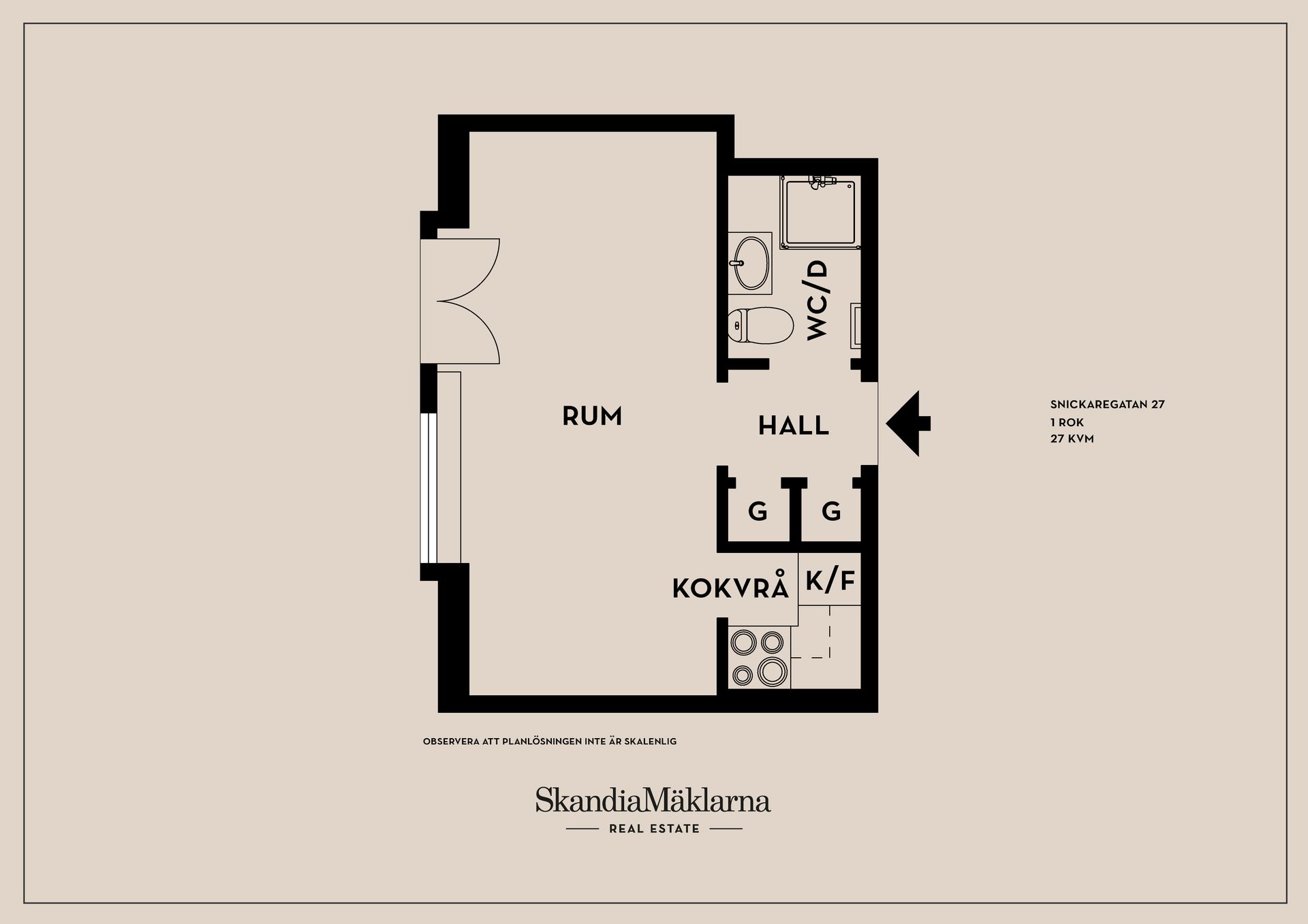 Bostadsrätt, Snickaregatan 27, Linköping