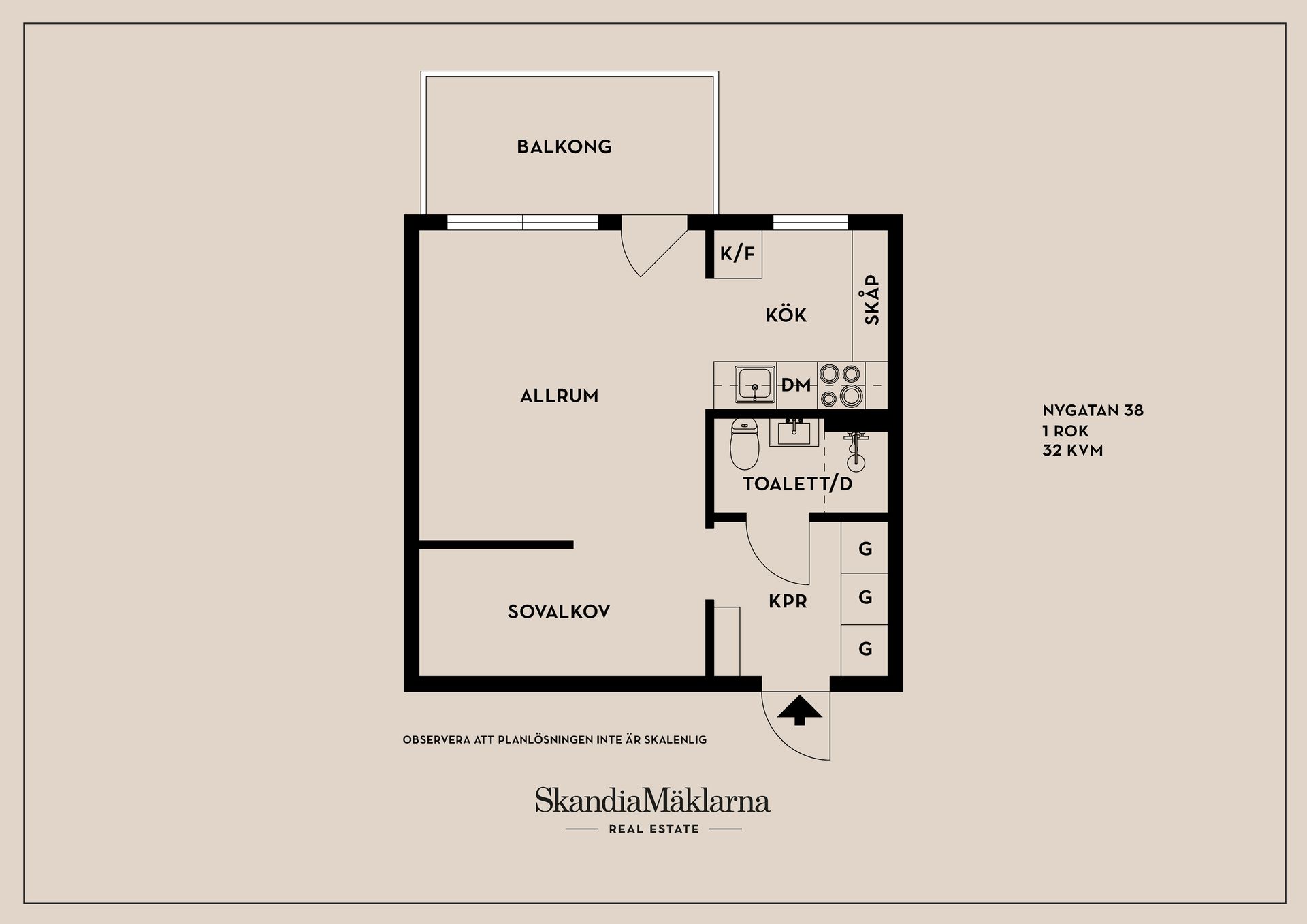Bostadsrätt, Nygatan 38, Centralt, Linköping
