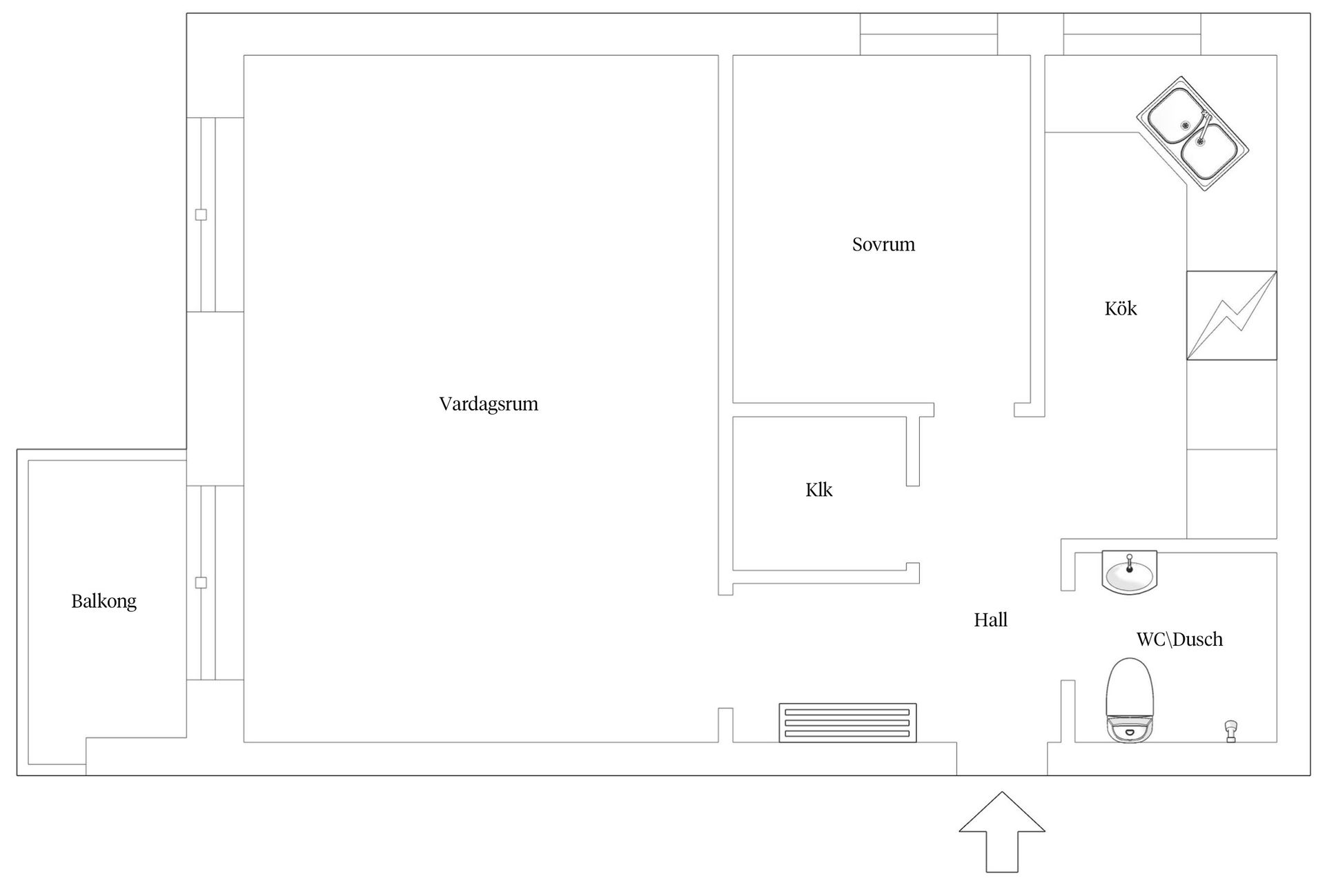 Bostadsrätt, Bildhuggarvägen 4, Gullmarsplan, Stockholm