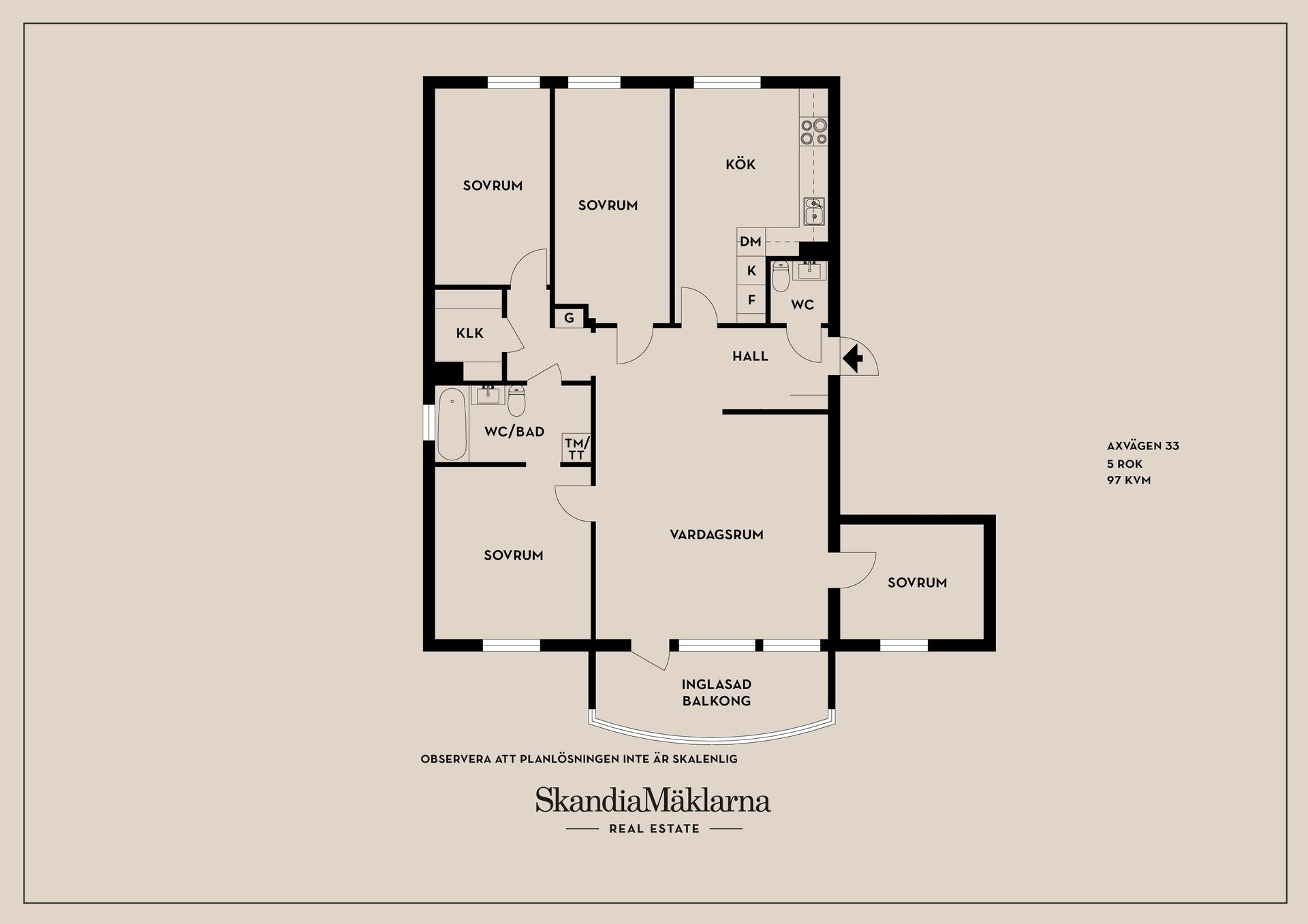 Bostadsrätt, Axvägen 33, Viksjö, Järfälla