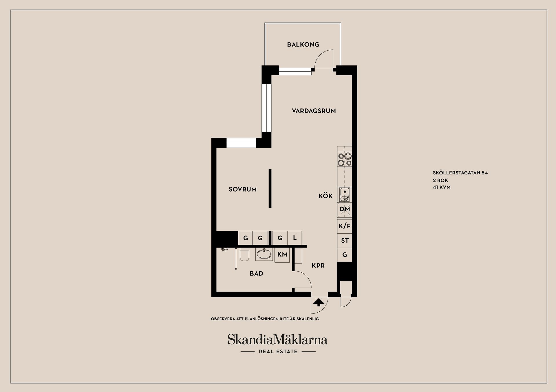 Bostadsrätt, Sköllerstagatan 54, Rågsved, Stockholm