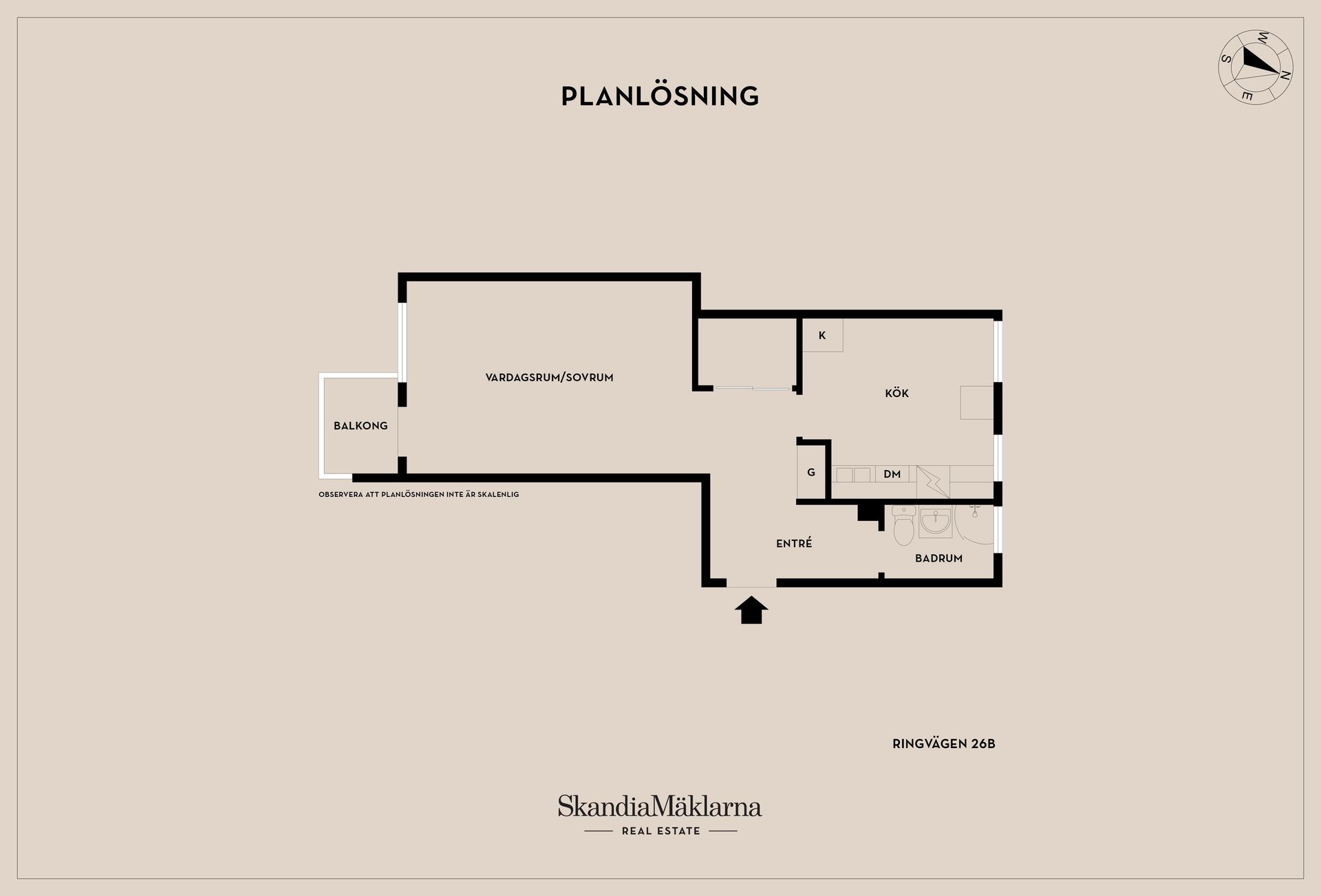 Bostadsrätt, Ringvägen 26B, Mjölby