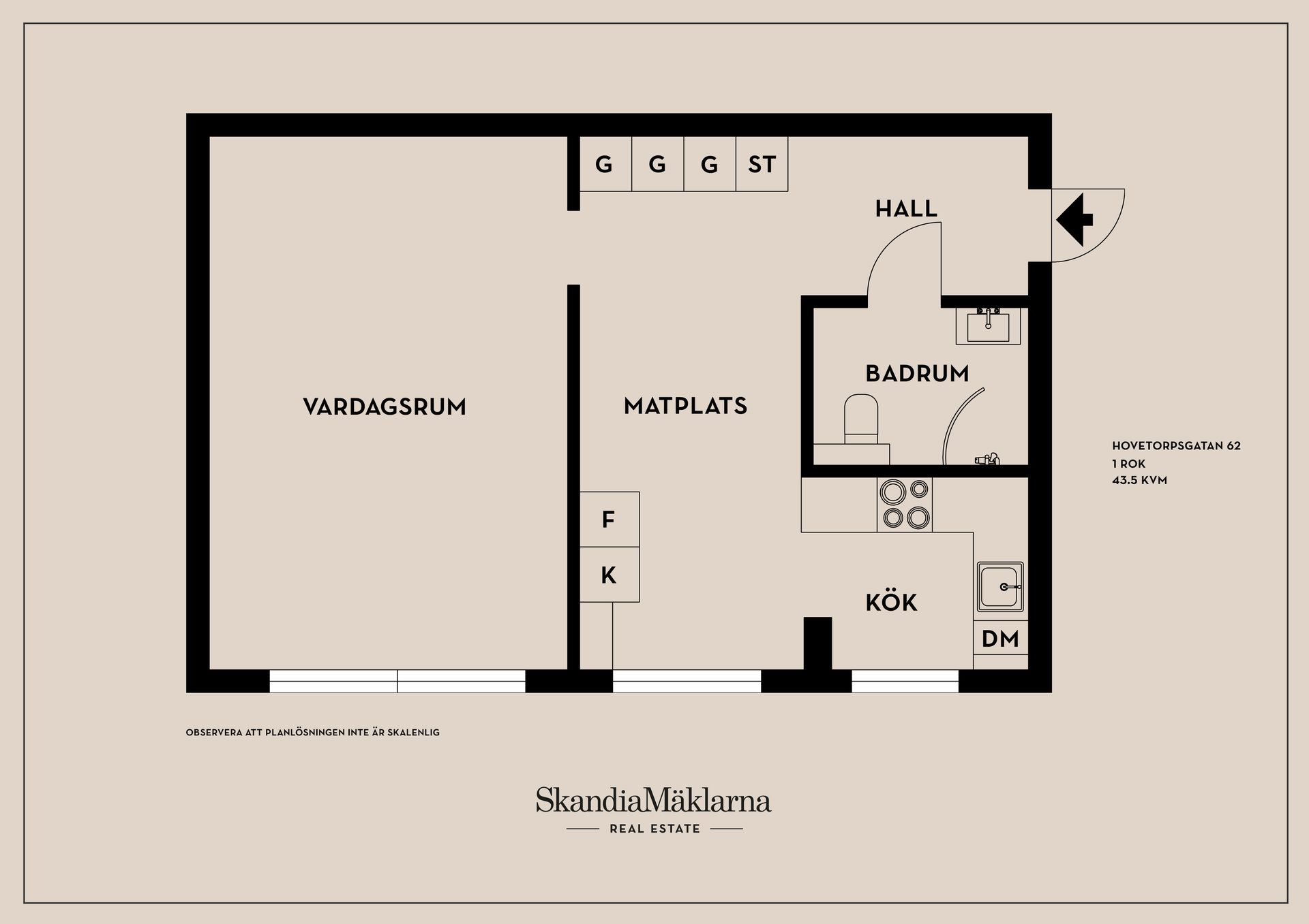 Bostadsrätt, Hovetorpsgatan 62, Linköping