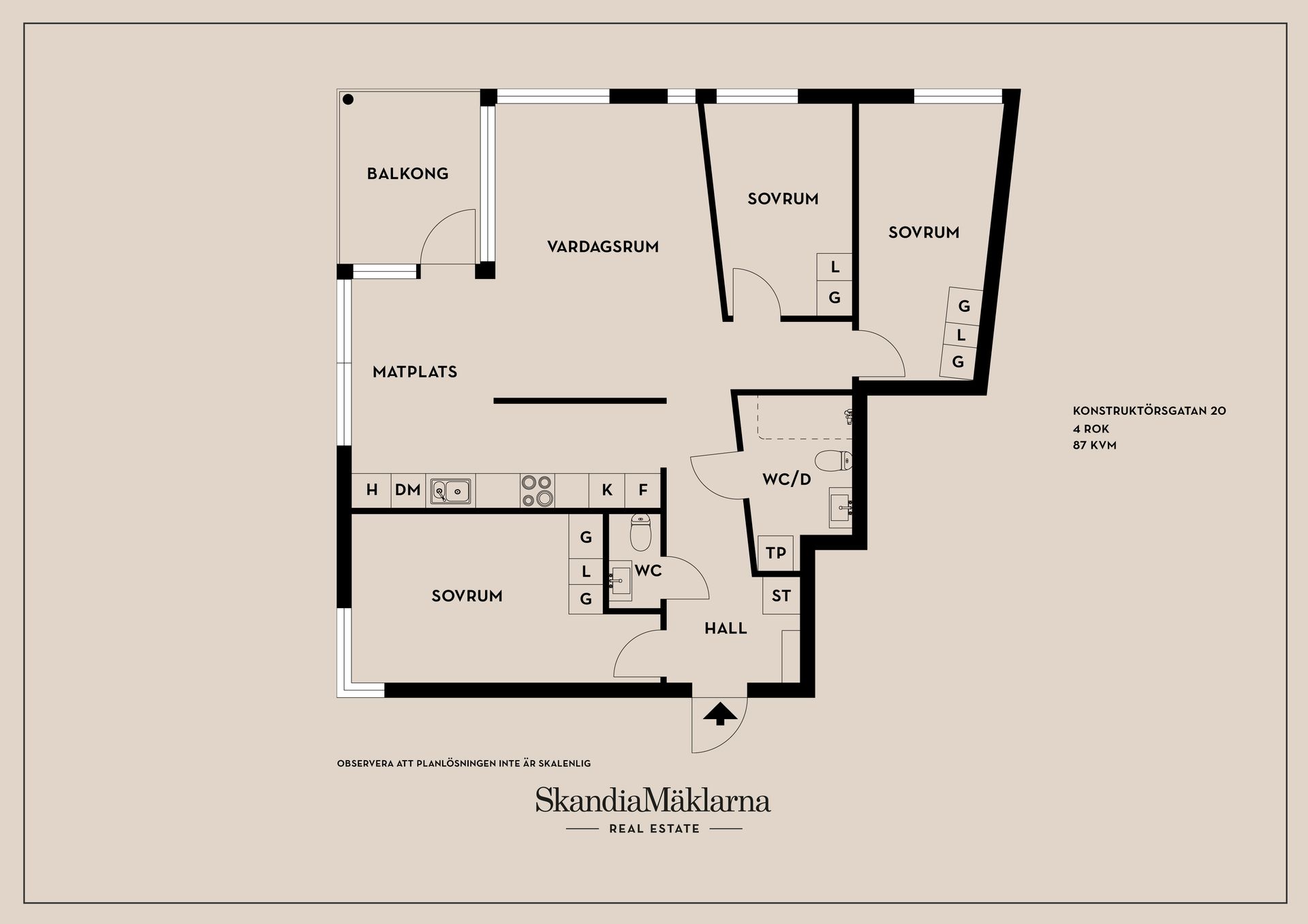 Bostadsrätt, Konstruktörsgatan 20, Berga, Linköping