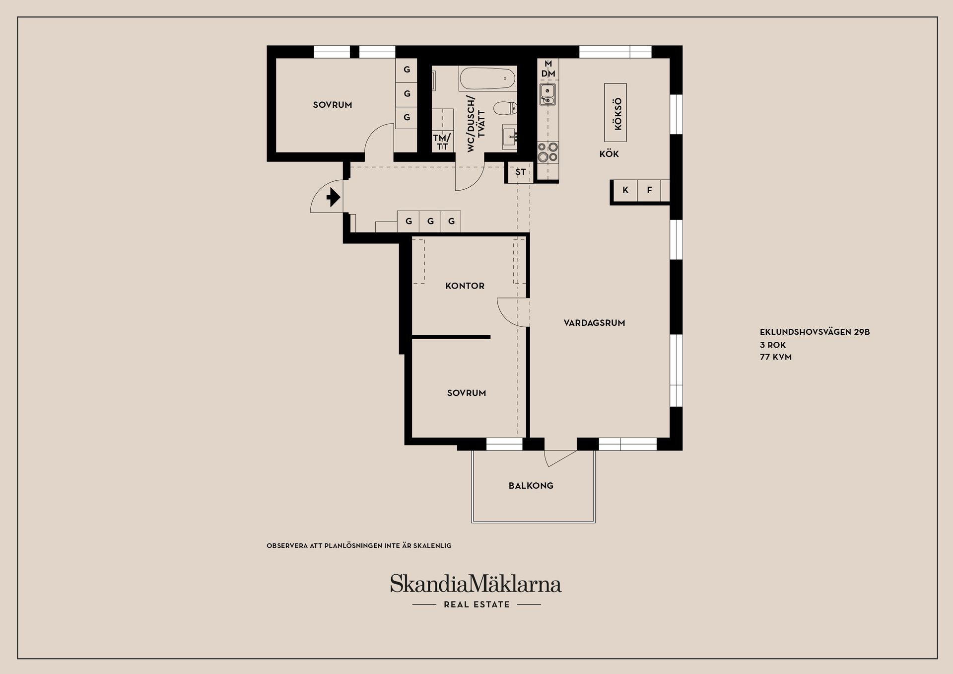 Bostadsrätt, Eklundshovsvägen 29B, Riksten, Botkyrka