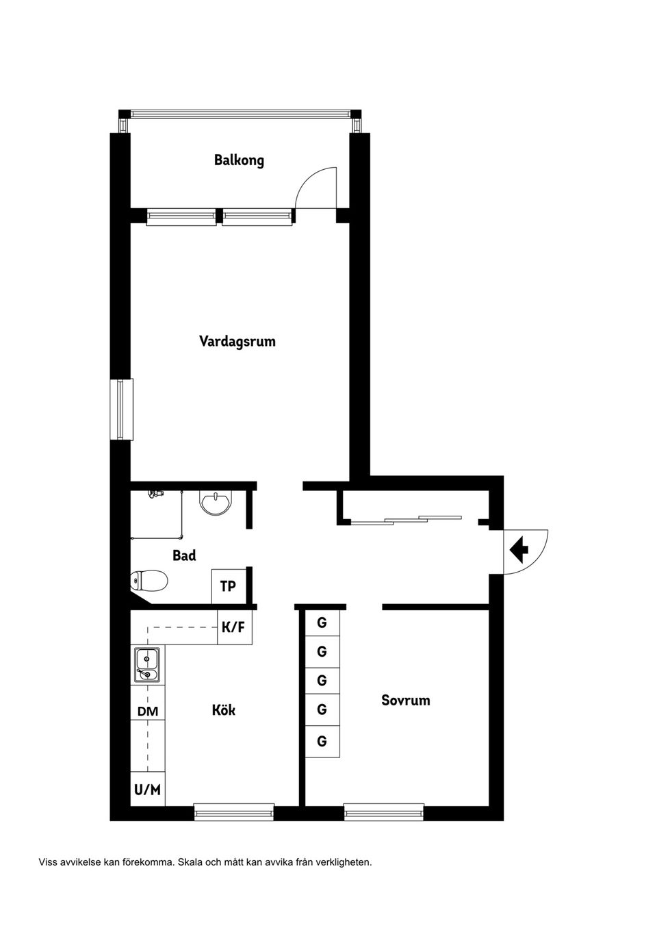 Bostadsrätt, Kung Karls Väg 1A, Kungahusen, Trelleborg