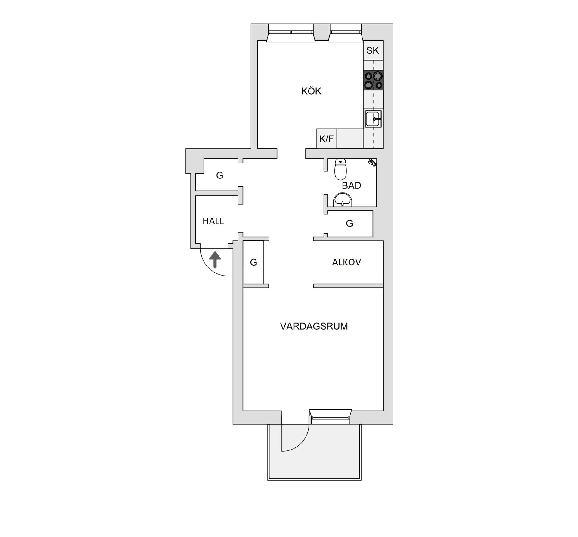 Bostadsrätt, Åsgatan 35C, Norrböle, Skellefteå