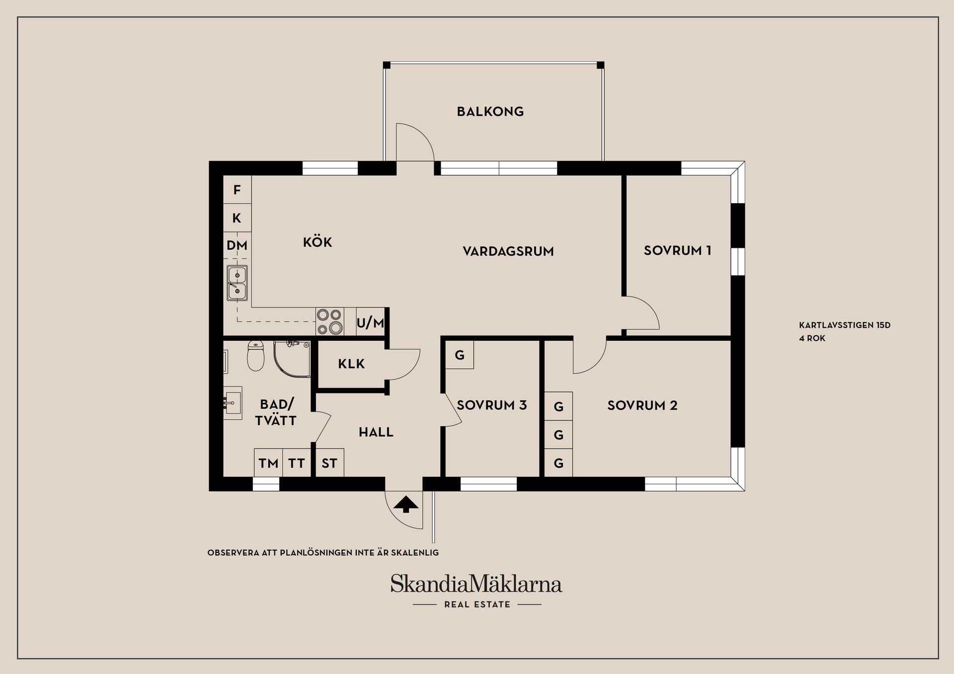 Bostadsrätt, Kartlavsstigen 15D, Karlstad