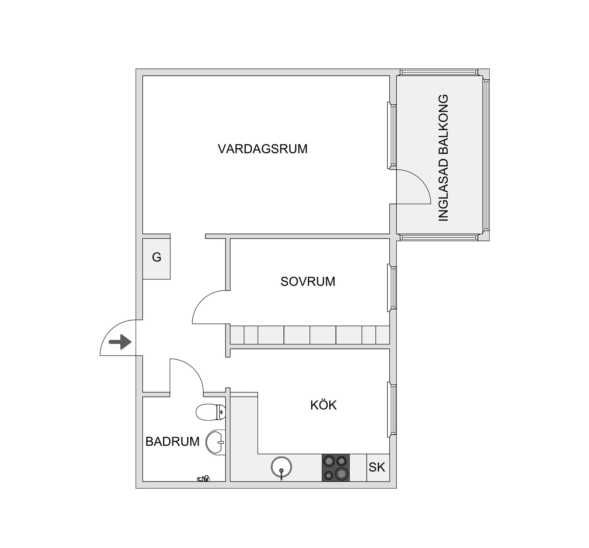 Bostadsrätt, Lägergatan 7A, Näsbyn, Kalix