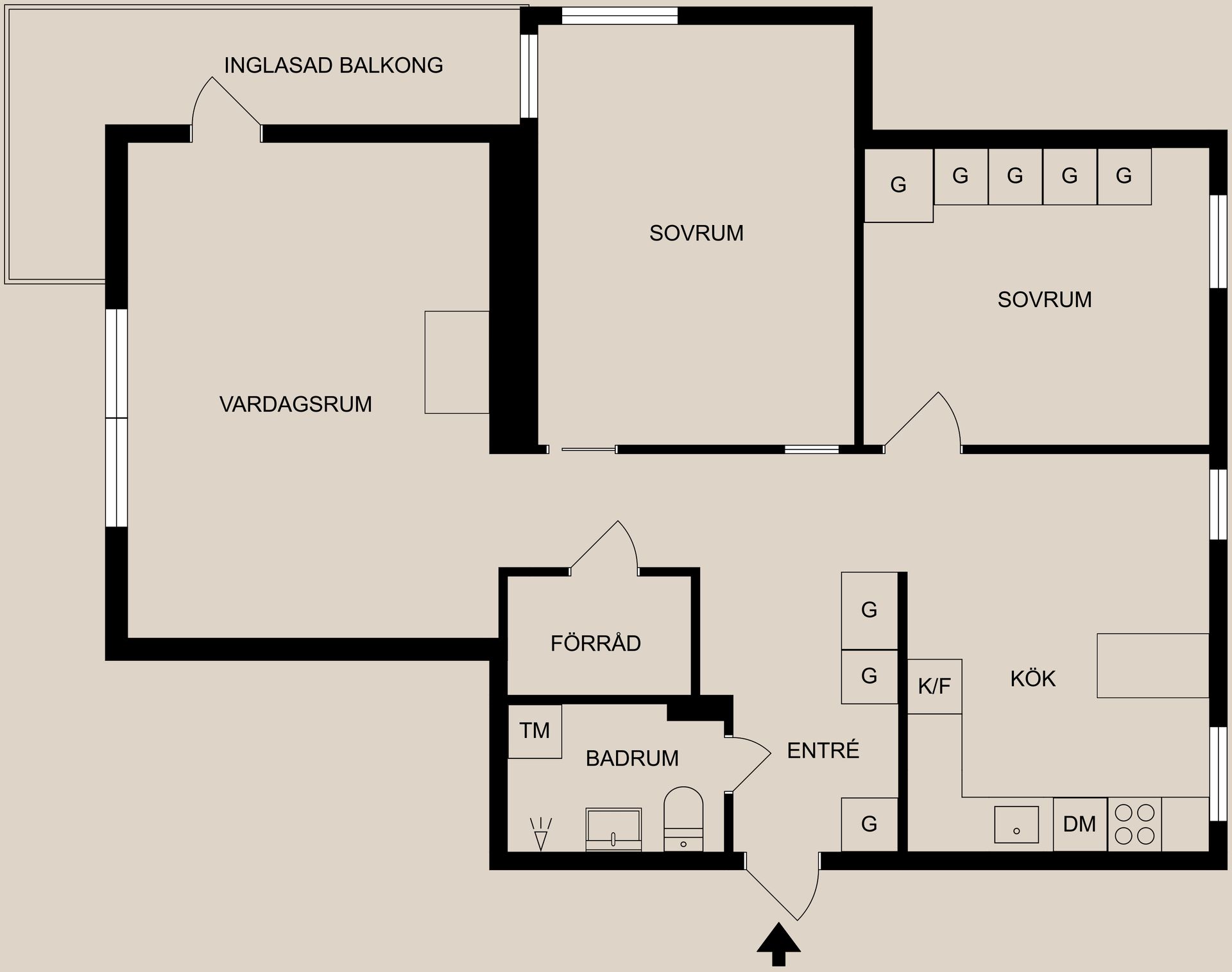 Bostadsrätt, Tingstagatan 4A, Öster/Oxelbergen, Norrköping