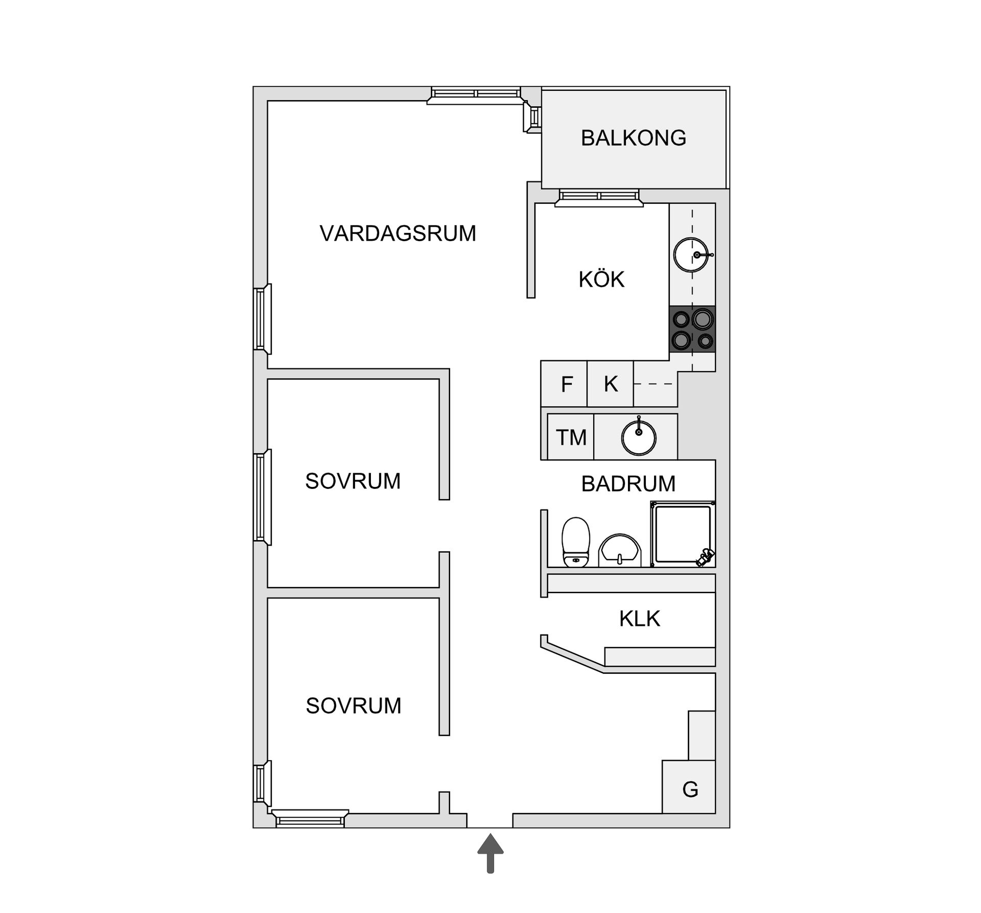 Bostadsrätt, Bruksvägen 3B, Surte, Ale