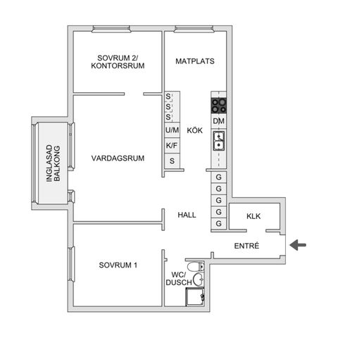 Bostadsrätt, Gröna gatan 18, Torpa Söder, Jönköping