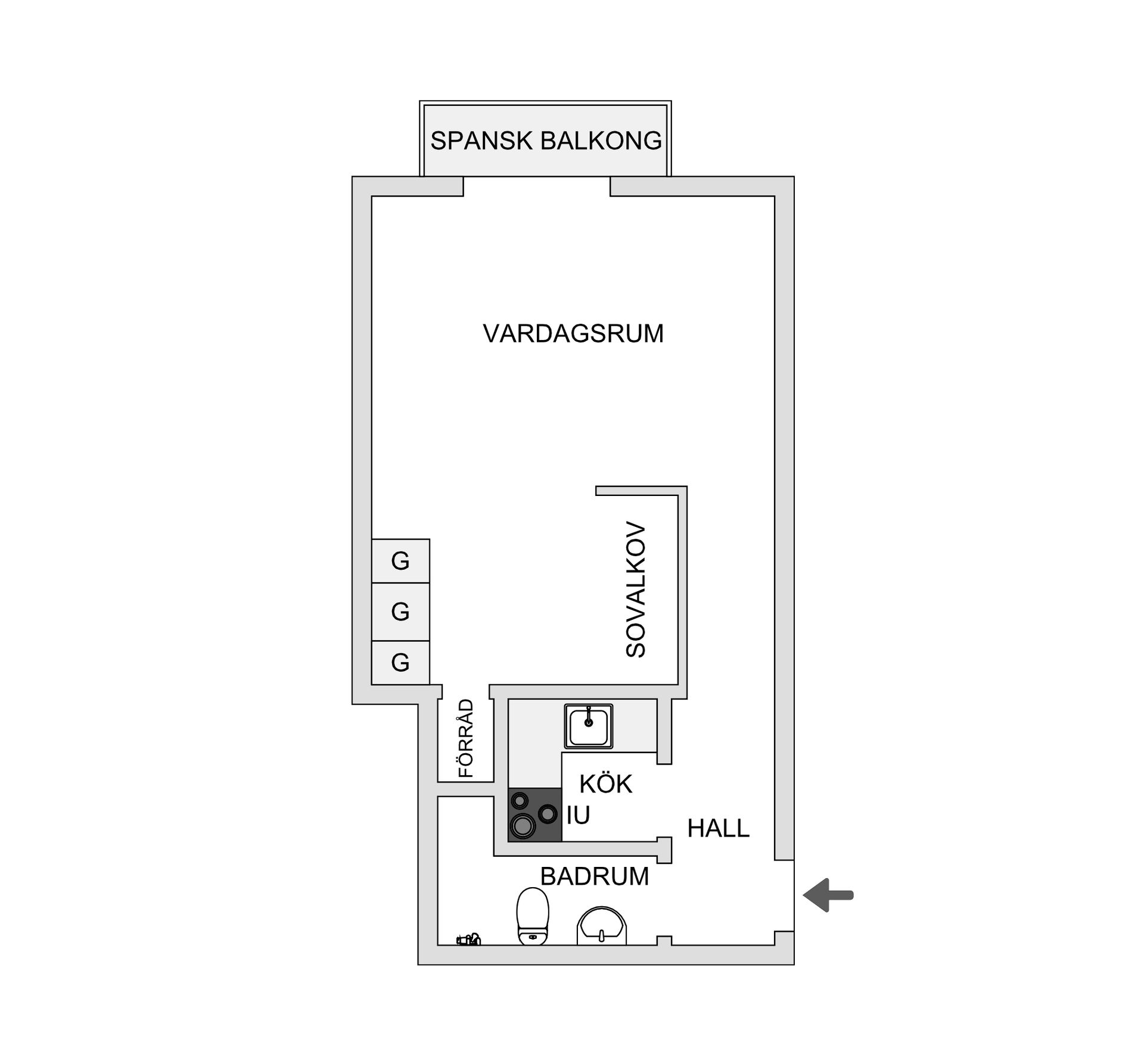 Bostadsrätt, Folkungagatan 65, Södermalm - Katarina, Stockholm