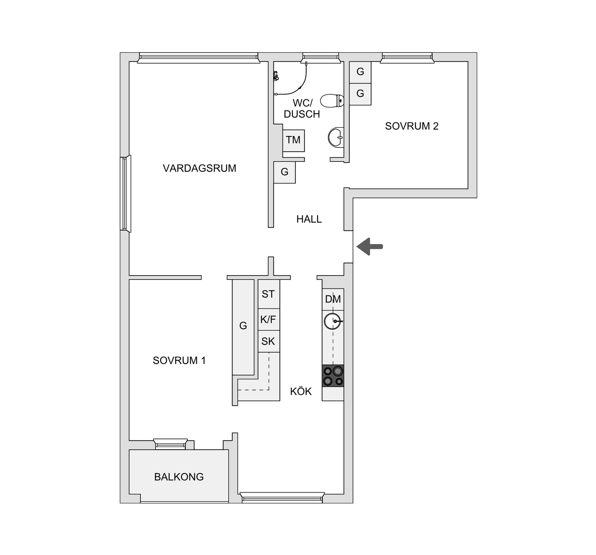 Bostadsrätt, Frejgatan 44, Märsta - Valsta, Sigtuna