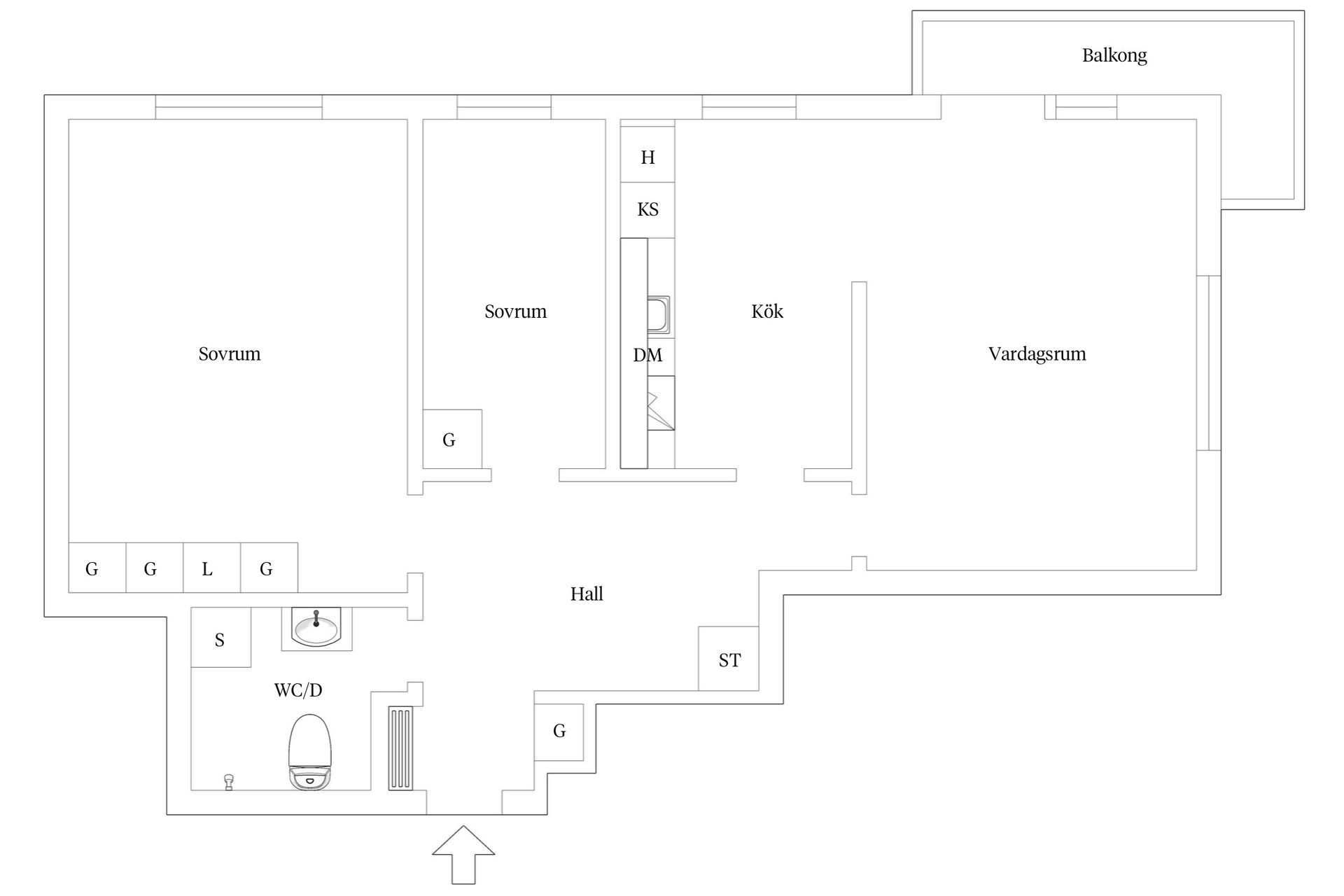 Bostadsrätt, Wrangelsgatan 3B, Lunden, Göteborg
