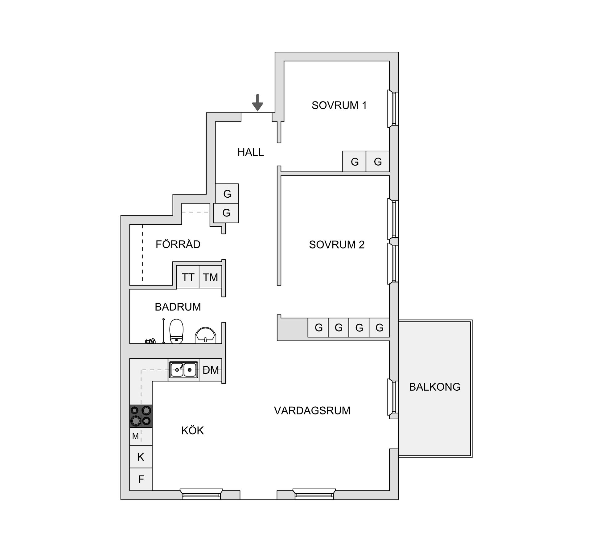 Bostadsrätt, Ålgrytevägen 31, Bredäng - Mälarhöjden, Stockholm