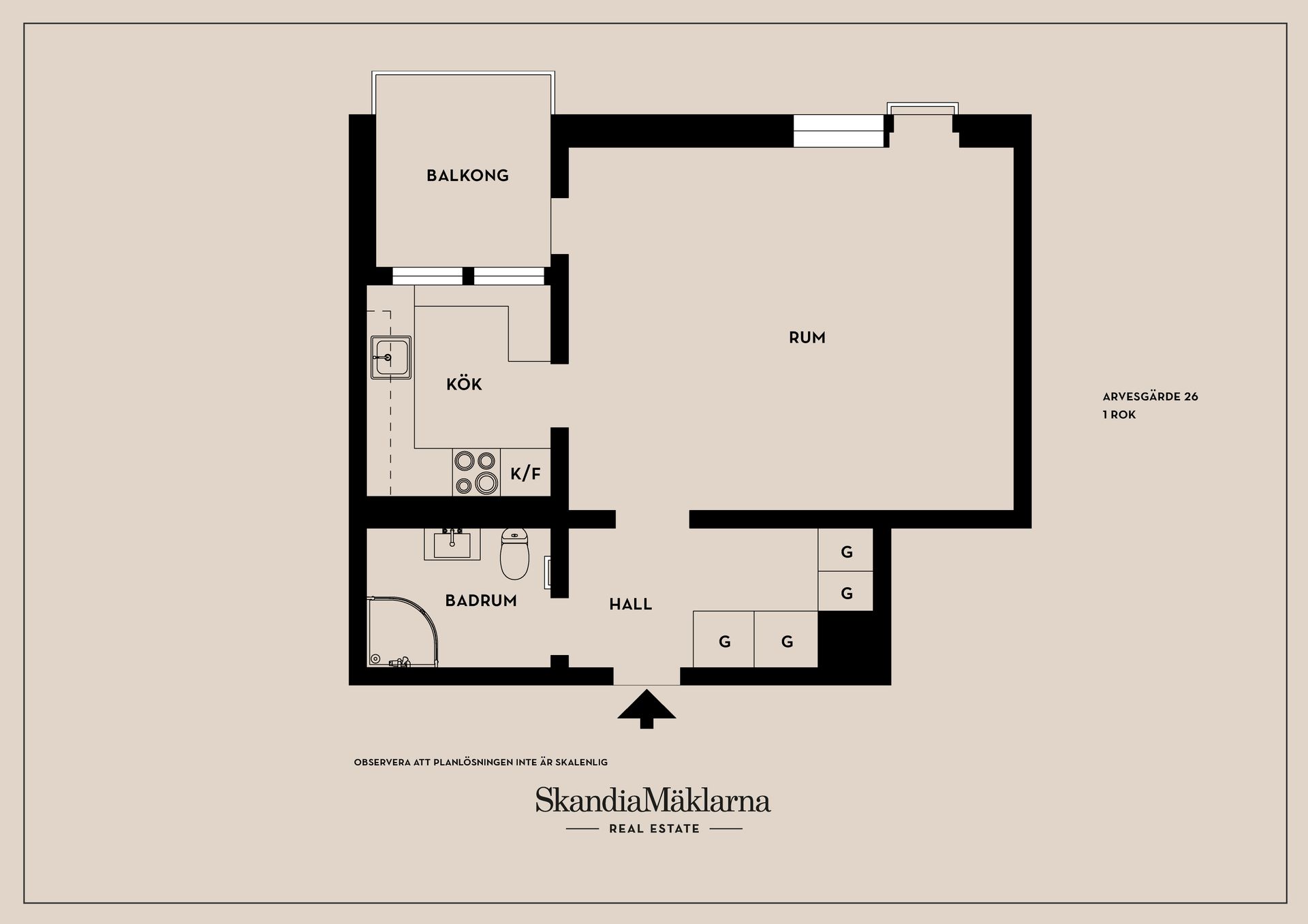Bostadsrätt, Arvesgärde 26, Arvesgärde / Tuve, Göteborg