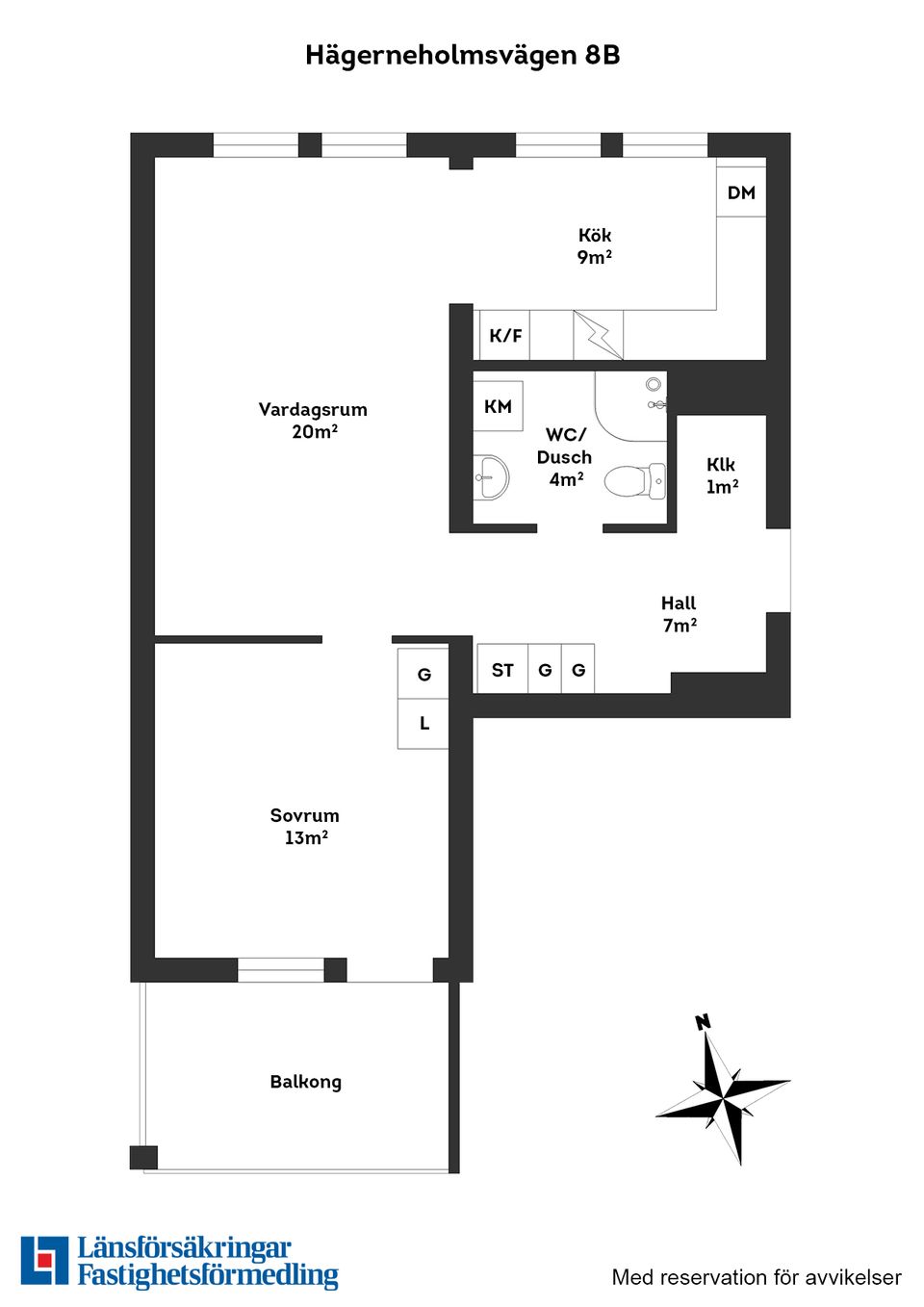Bostadsrätt, Hägerneholmsvägen 8B, 2tr, Hägerneholm, Arninge, Täby