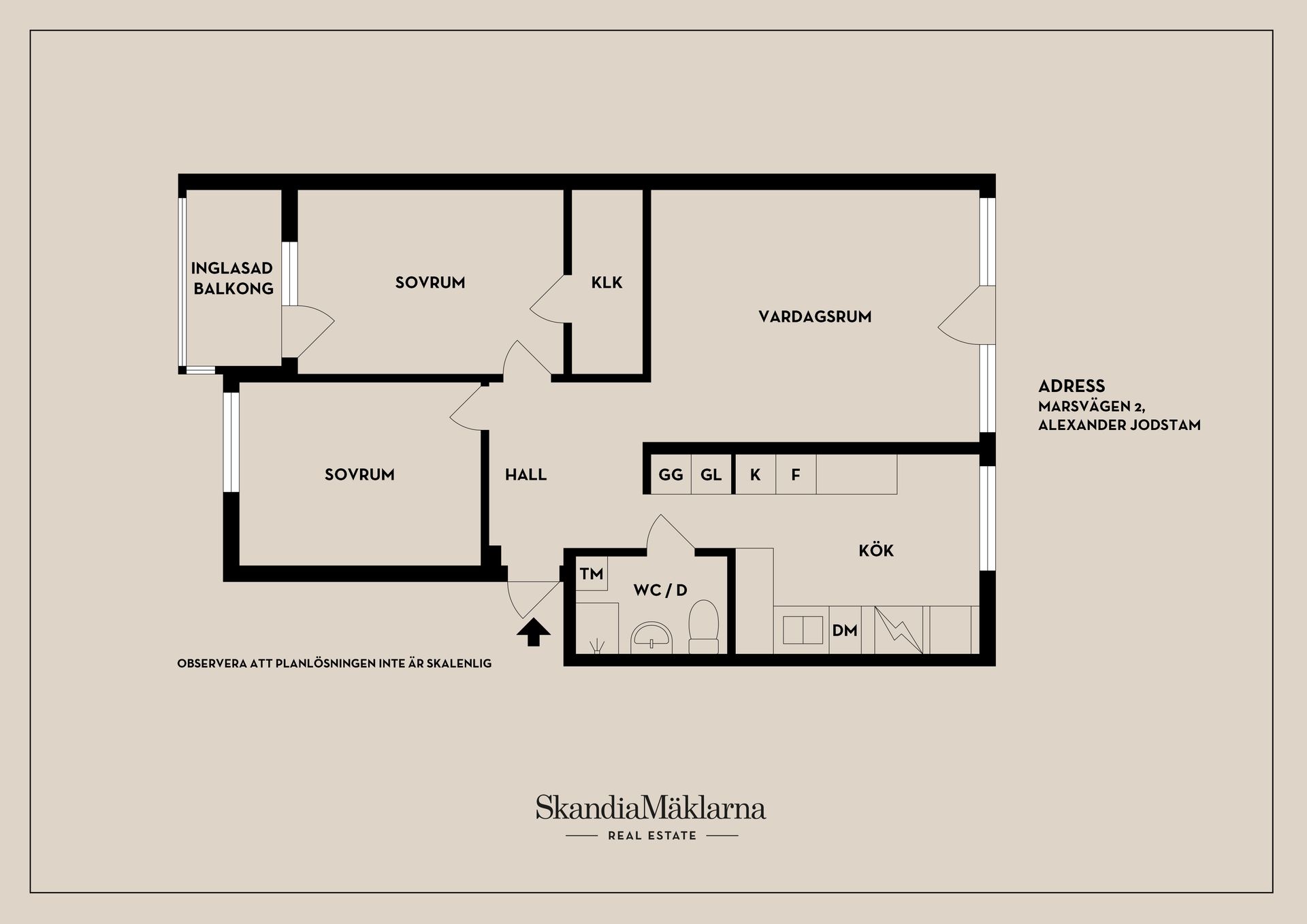 Bostadsrätt, Marsvägen 2, Nyköping