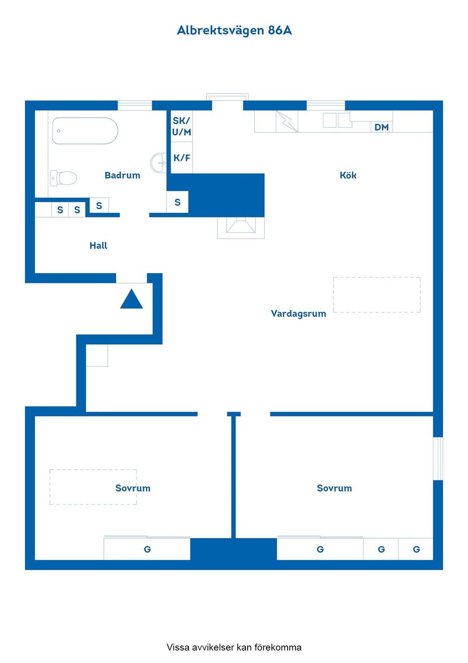 Bostadsrätt, Albrektsvägen 86A, Klingsberg, Norrköping