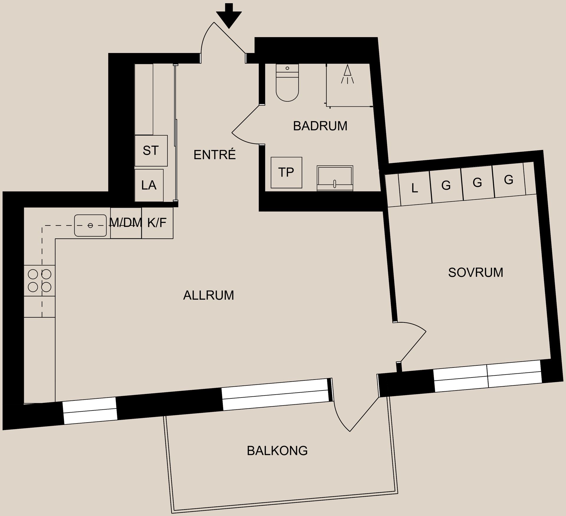 Bostadsrätt, Brännerigatan 77, Centralt - Inre hamnen, Norrköping