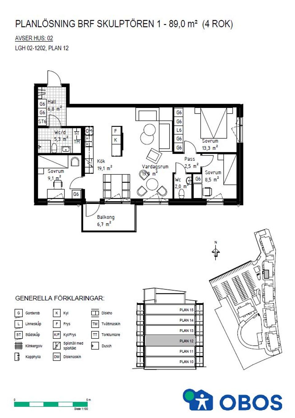 Bostadsrätt, Symfonivägen 9B, Umedalen, Umeå