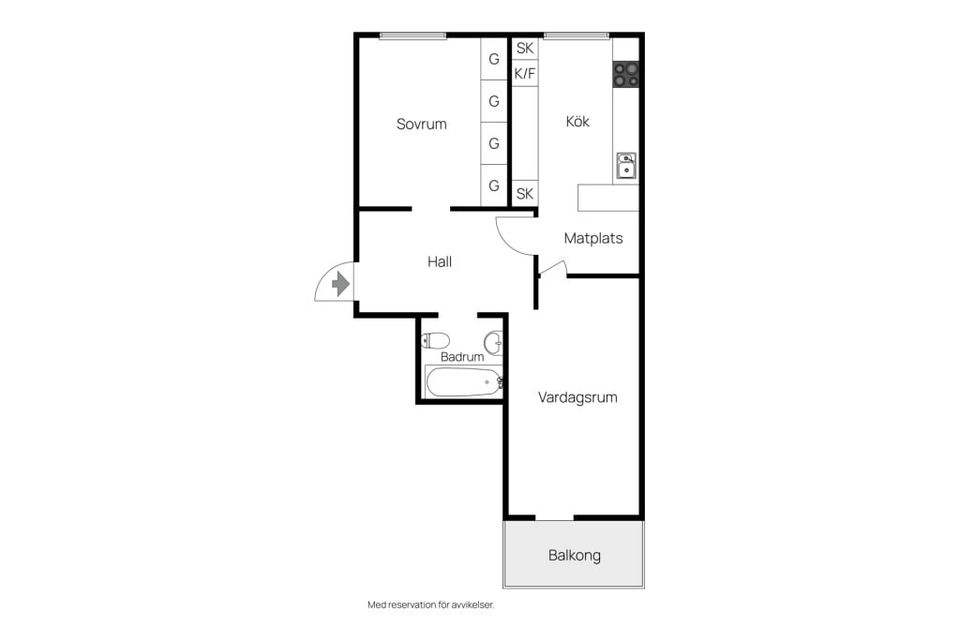 Bostadsrätt, Barnhemsgatan 44, Sjöbo, Borås