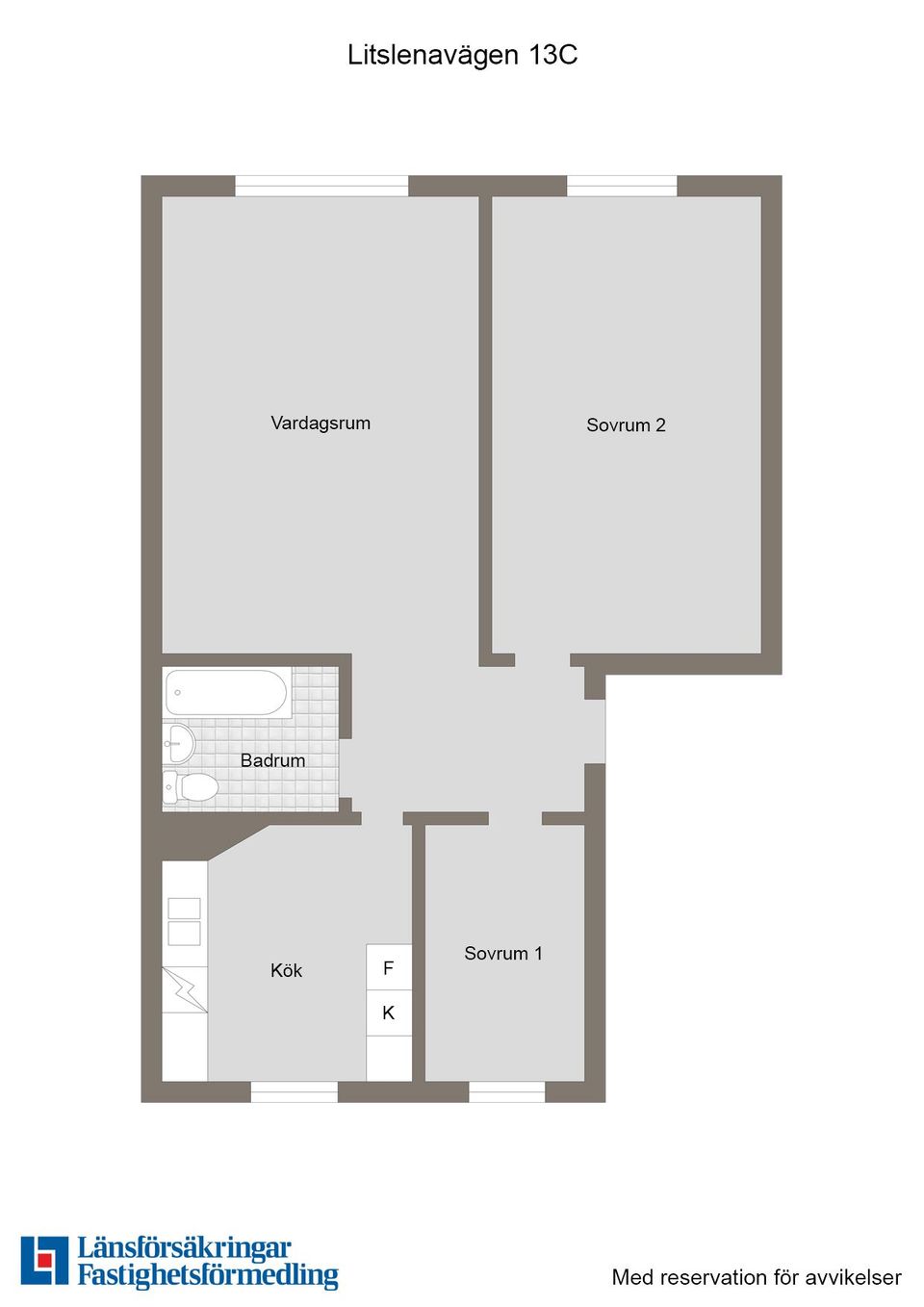 Bostadsrätt, Litslenavägen 13C, Fanna, Enköping