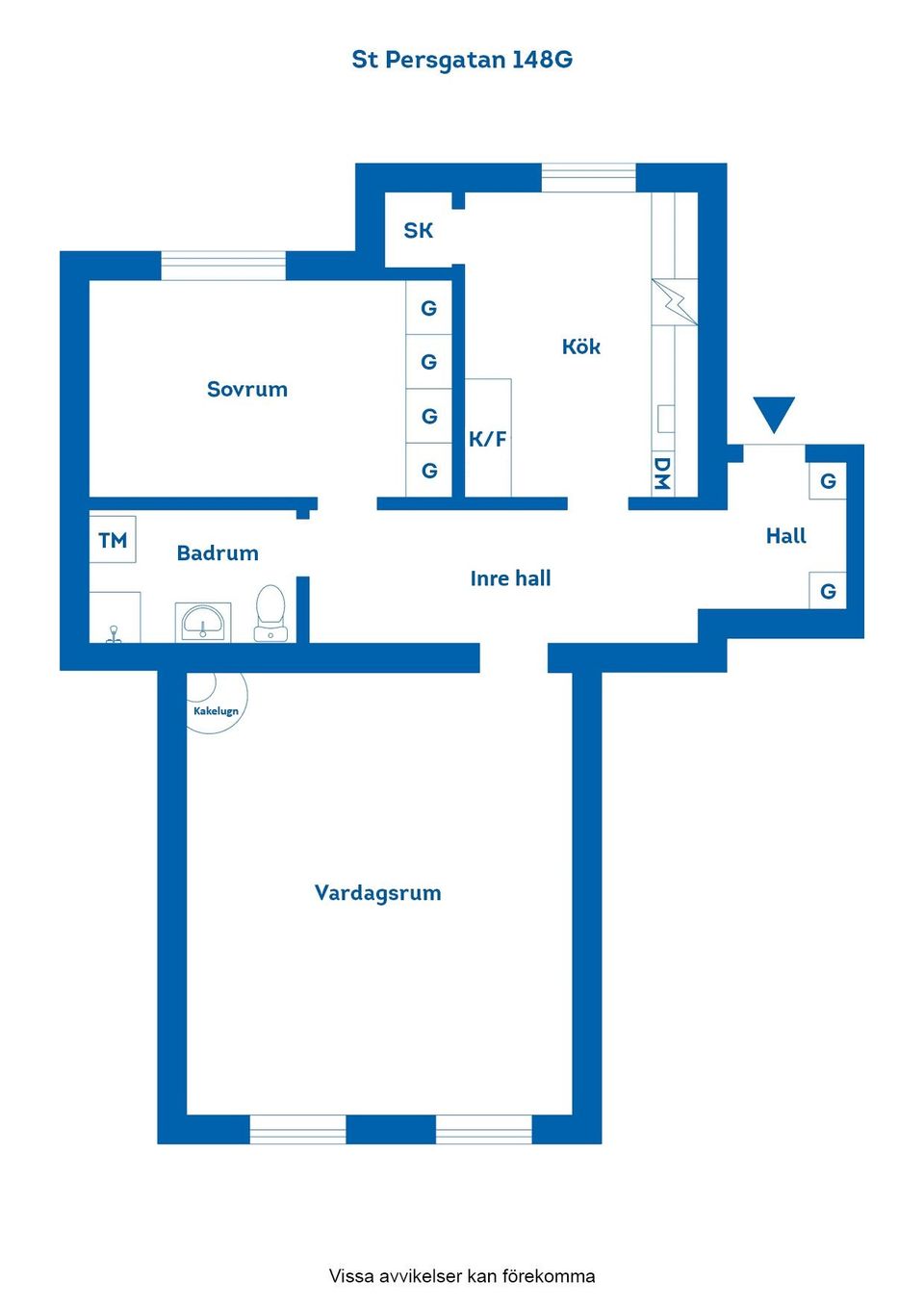 Bostadsrätt, S:t Persgatan 148G, Centralt, Norrköping