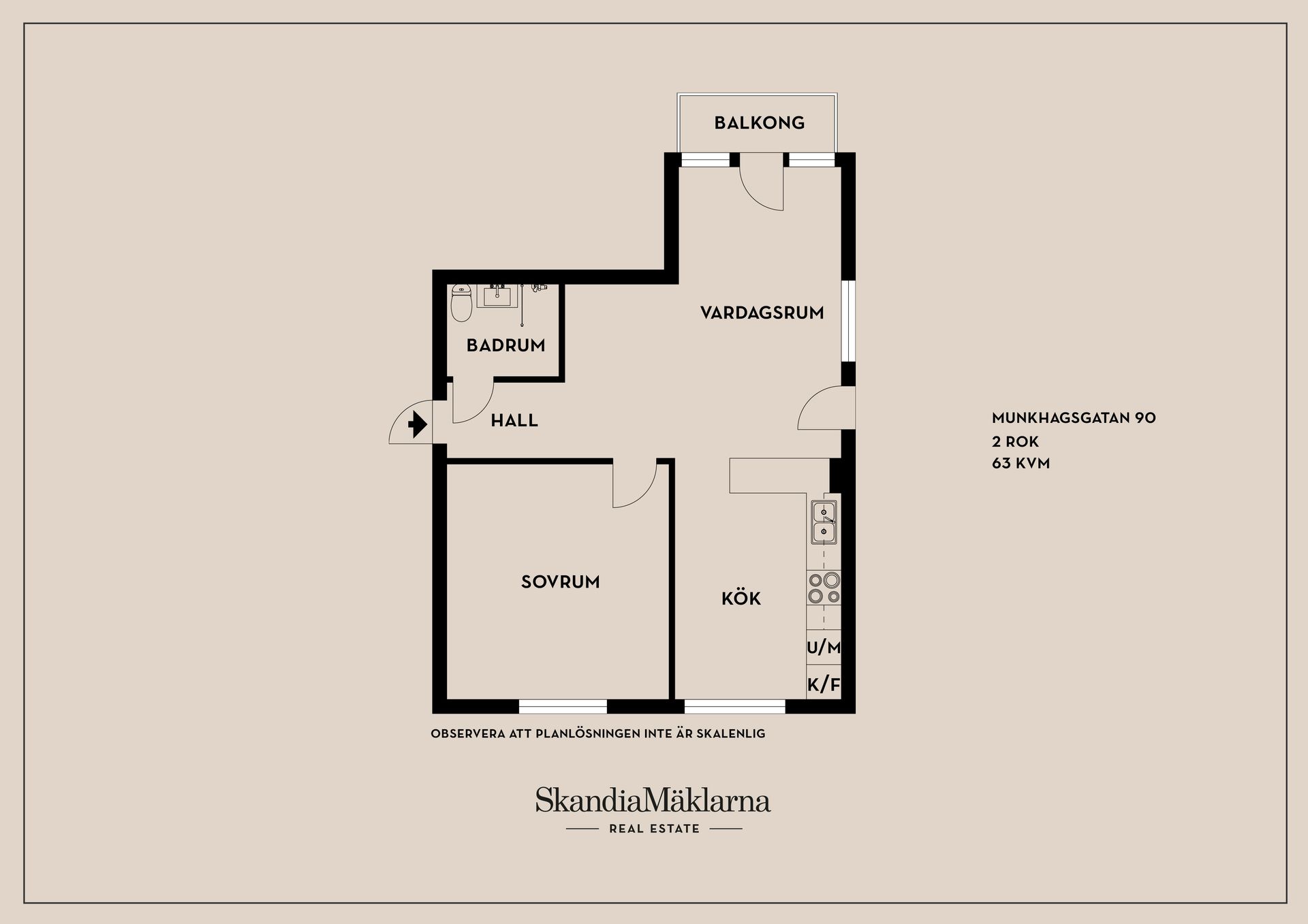 Bostadsrätt, Munkhagsgatan 90, Johannelund, Linköping