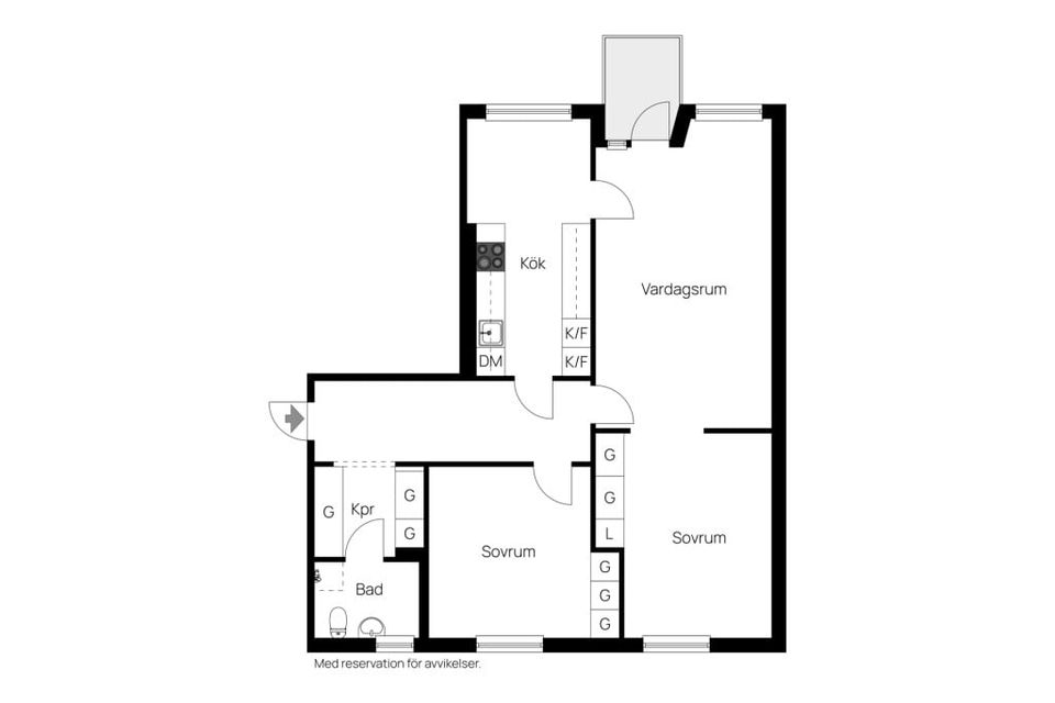 Bostadsrätt, Baldersvägen 21 A, Haga, Sundsvall