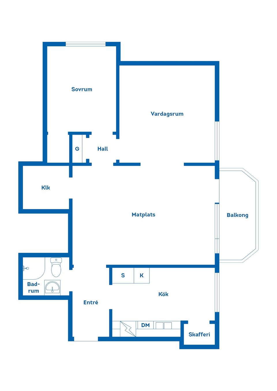 Bostadsrätt, Drottninggatan 36B, Centralt, Linköping