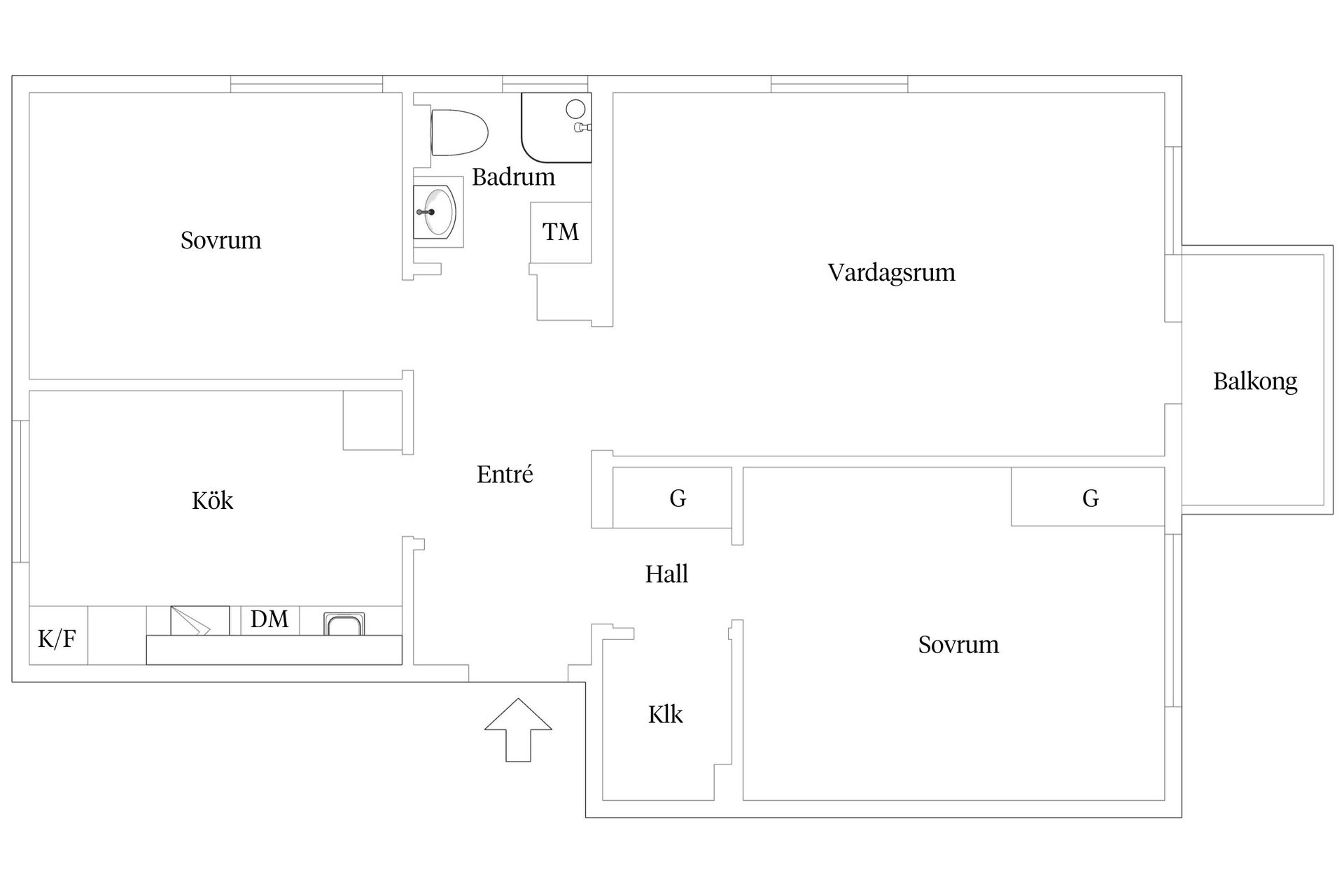 Bostadsrätt, Mellankullagatan 4C, Väster, Hässleholm