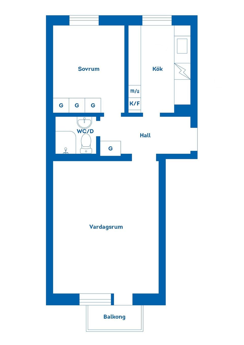 Bostadsrätt, Engelbrektsgatan 5A, Gävle Centrum, Gävle