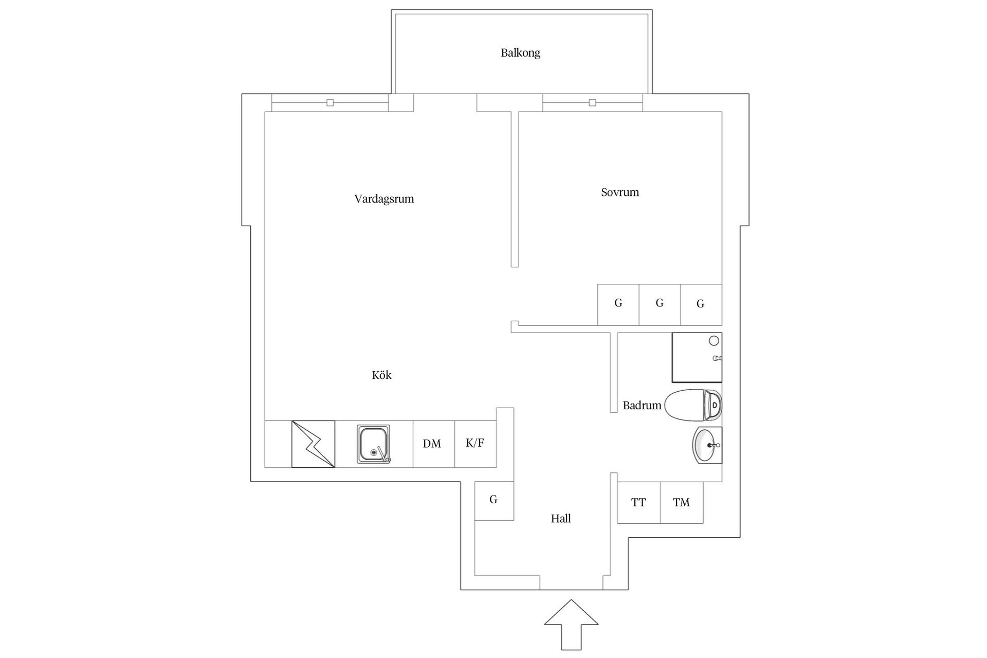 Bostadsrätt, Fyrvaktarkroken 34, Blåsut, Stockholm