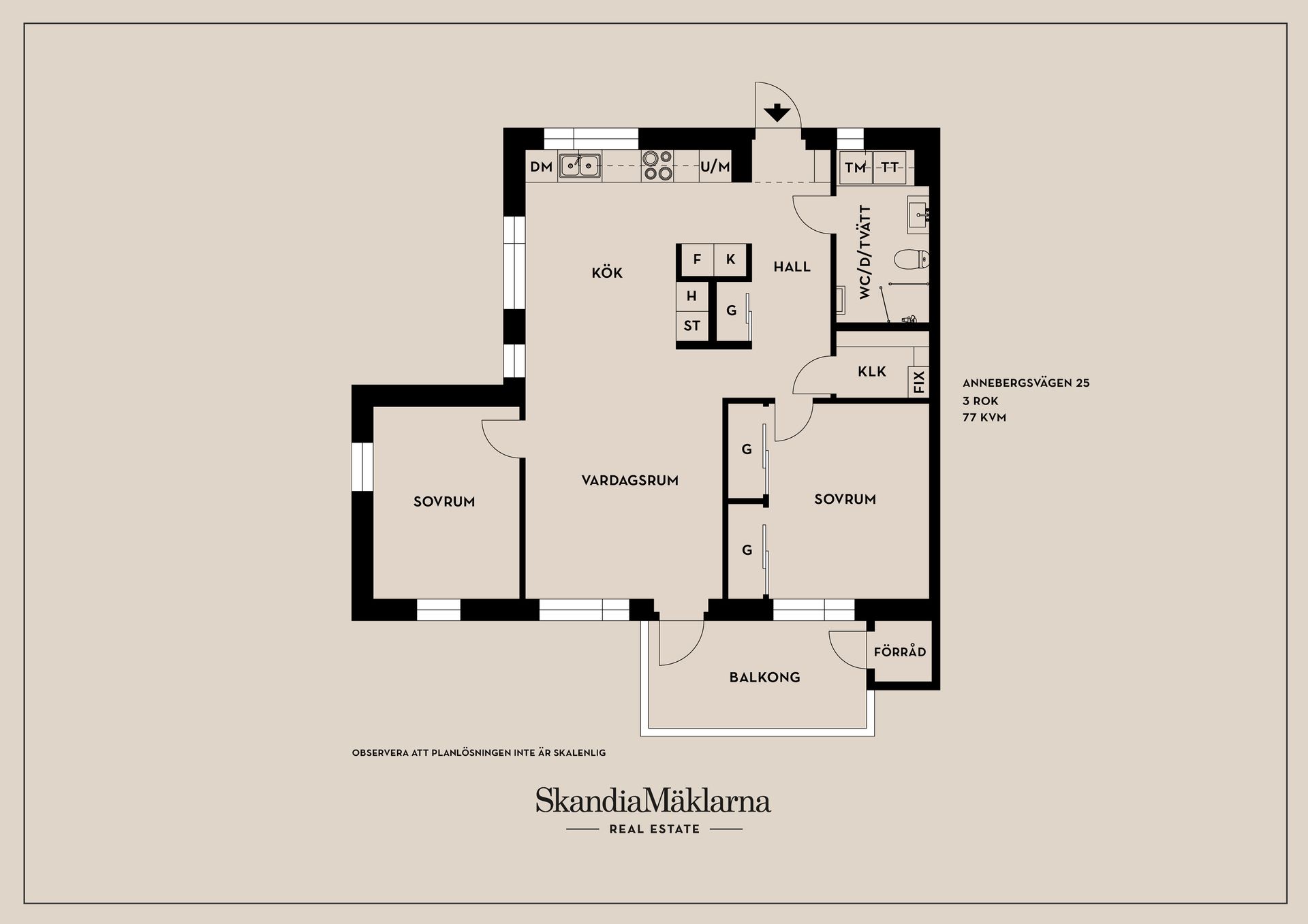 Bostadsrätt, Annebergsvägen 25, Anneberg, Hammarö