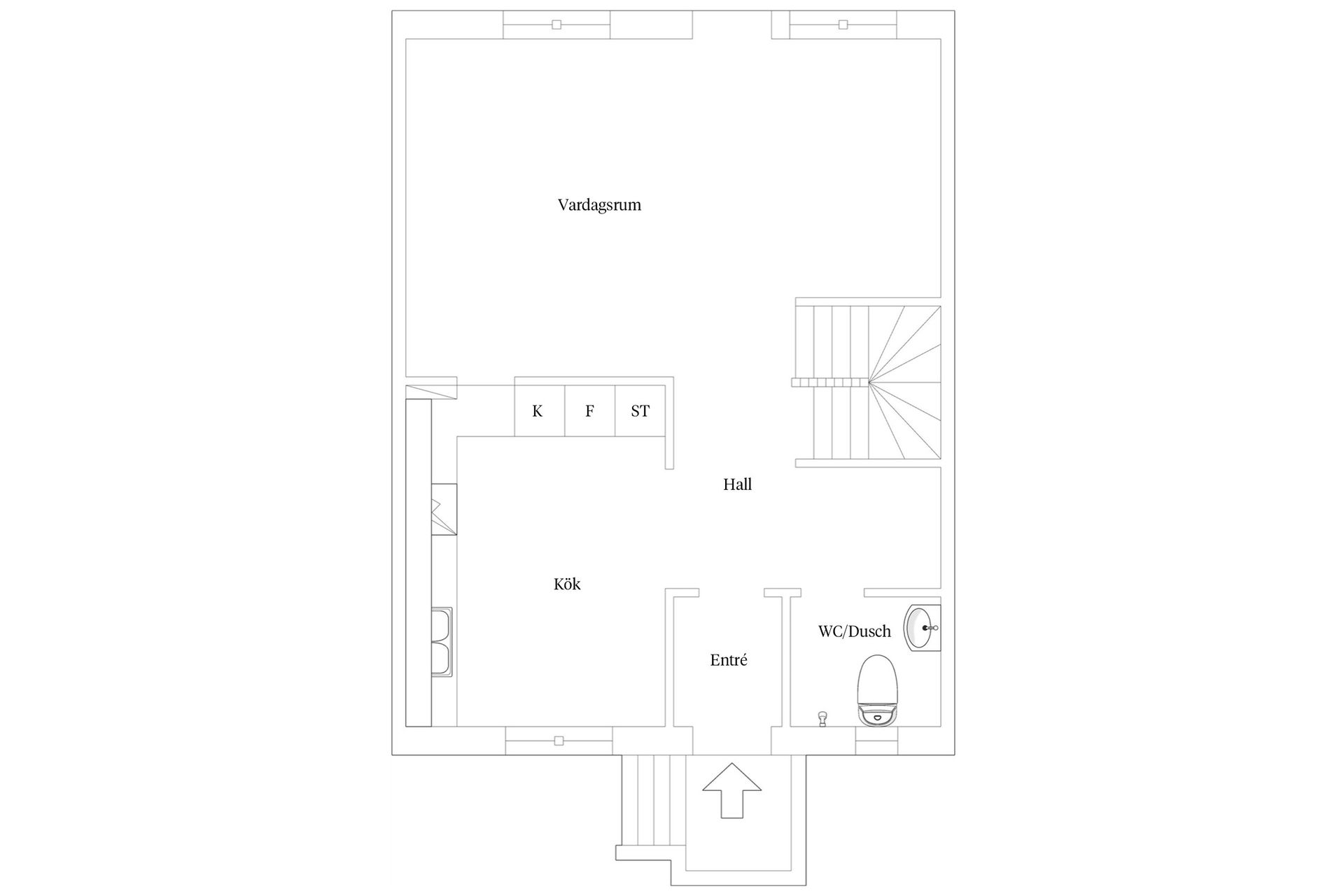 Villa, Radhus, Kristianstadsvägen 18B, Centrala Ystad, Ystad