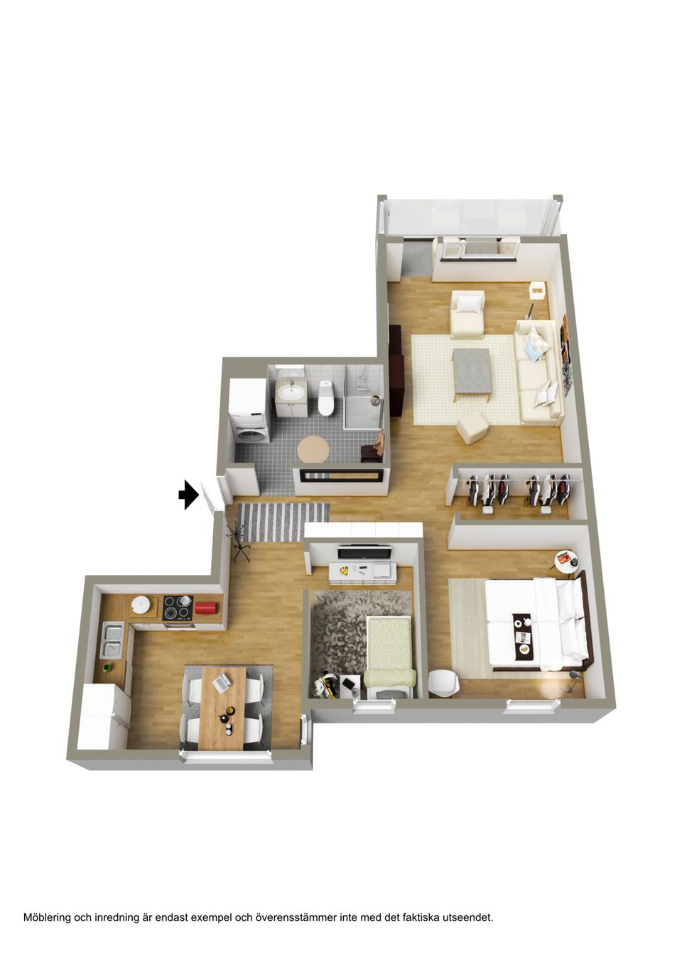 Bostadsrätt, Residensgatan 6C, Varvet, Luleå