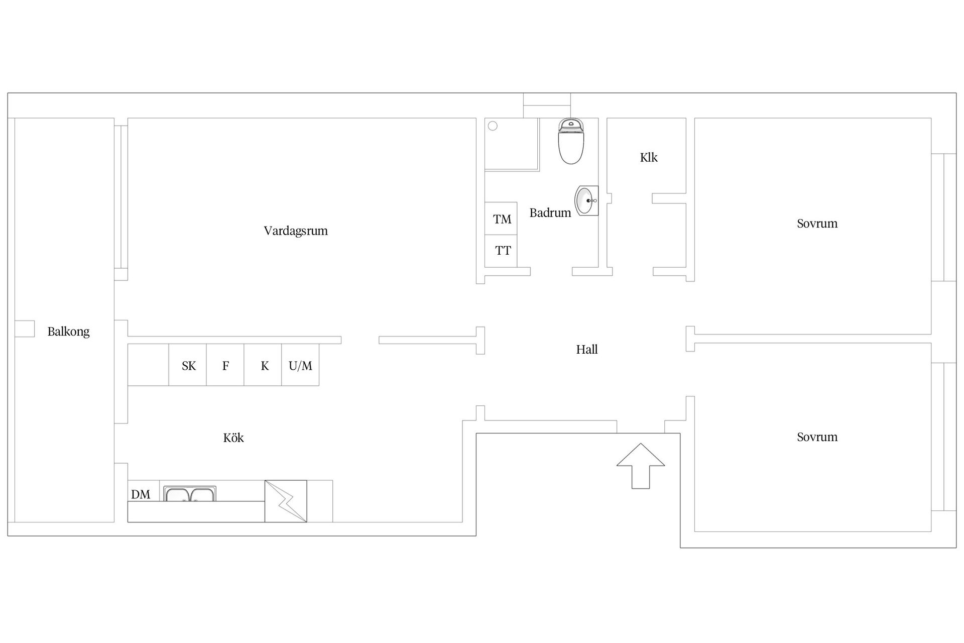 Bostadsrätt, Hallakroken 8D, Trelleborg Väster, Trelleborg